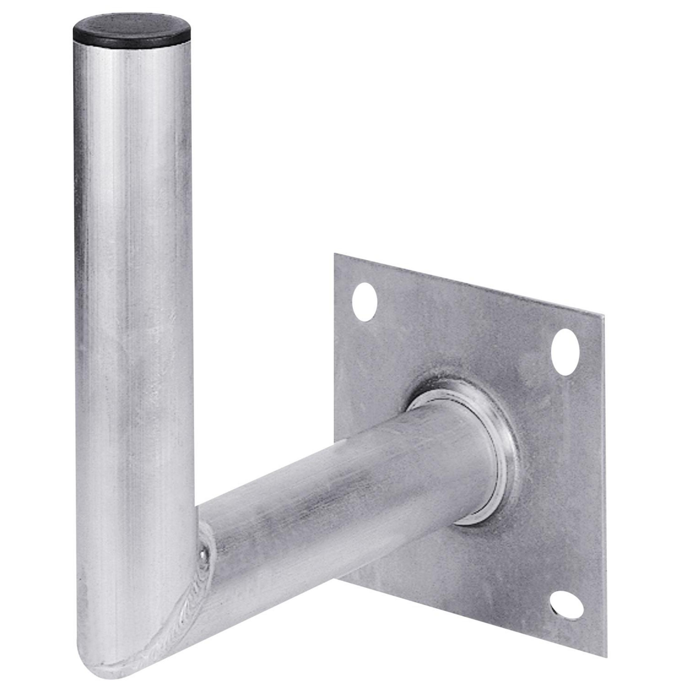Ein silberner Metallhalter mit einer Platte und einem oberen Stopfen.