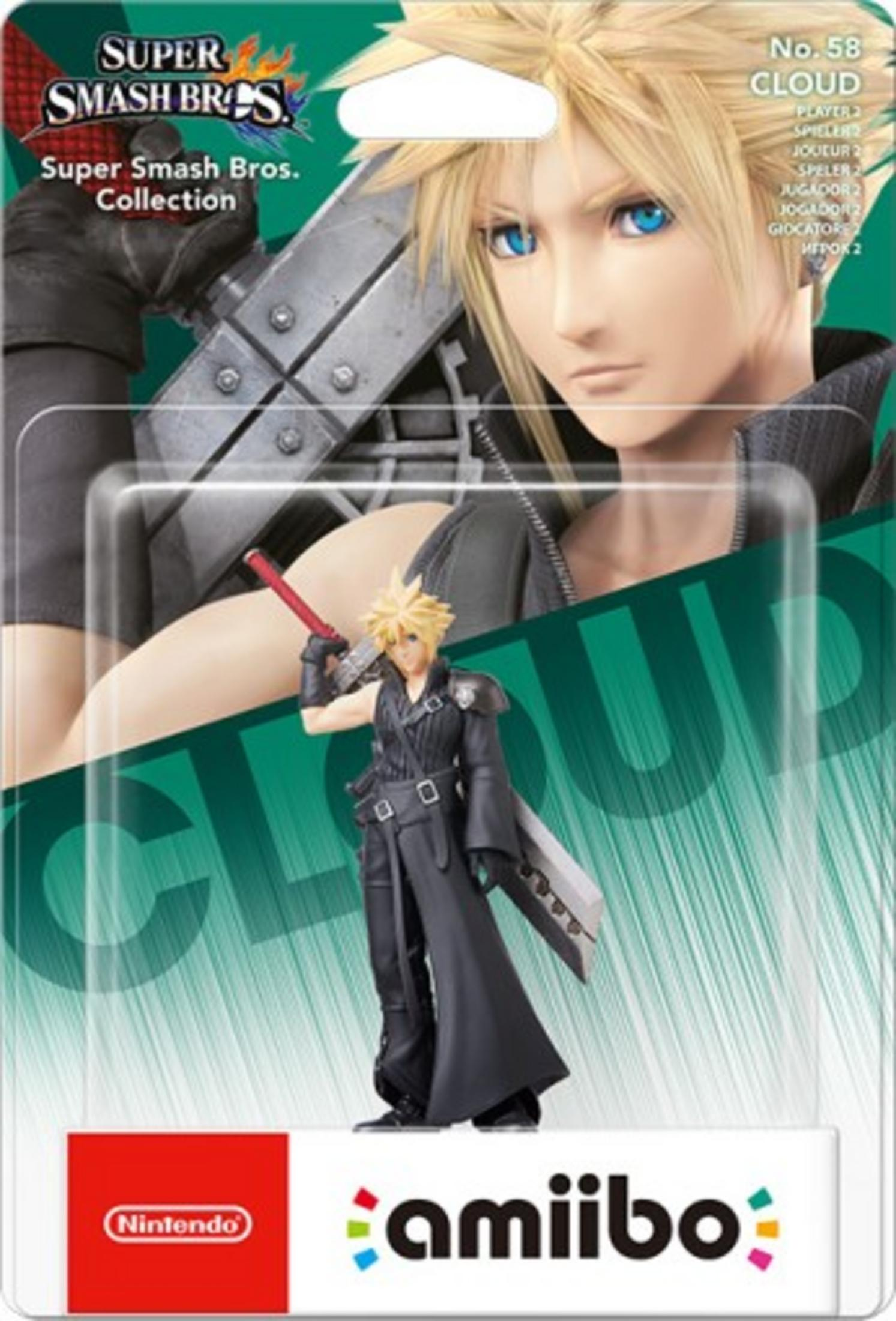 Figurine Amiibo de Cloud de Super Smash Bros. "Super Smash Bros. Collection".