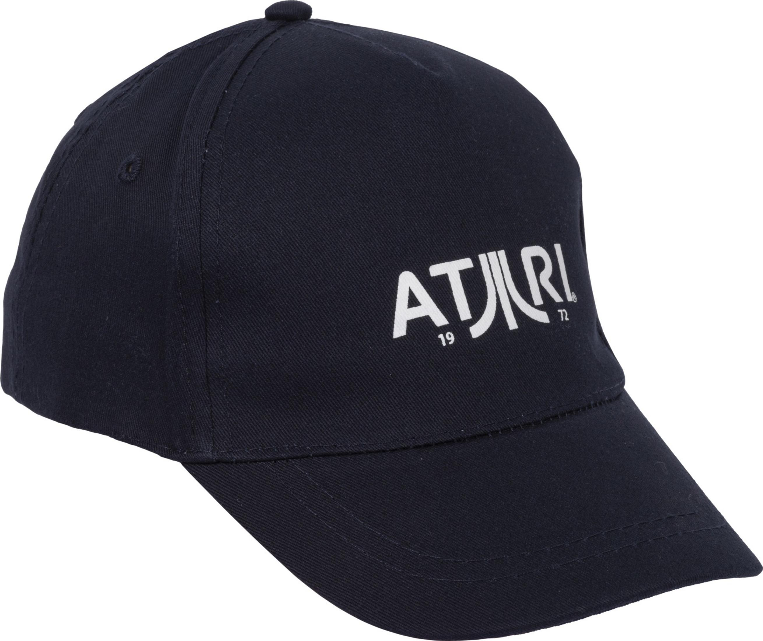Dunkelblaue Atari-Kappe mit weißem Logo und der Jahreszahl 1972.
