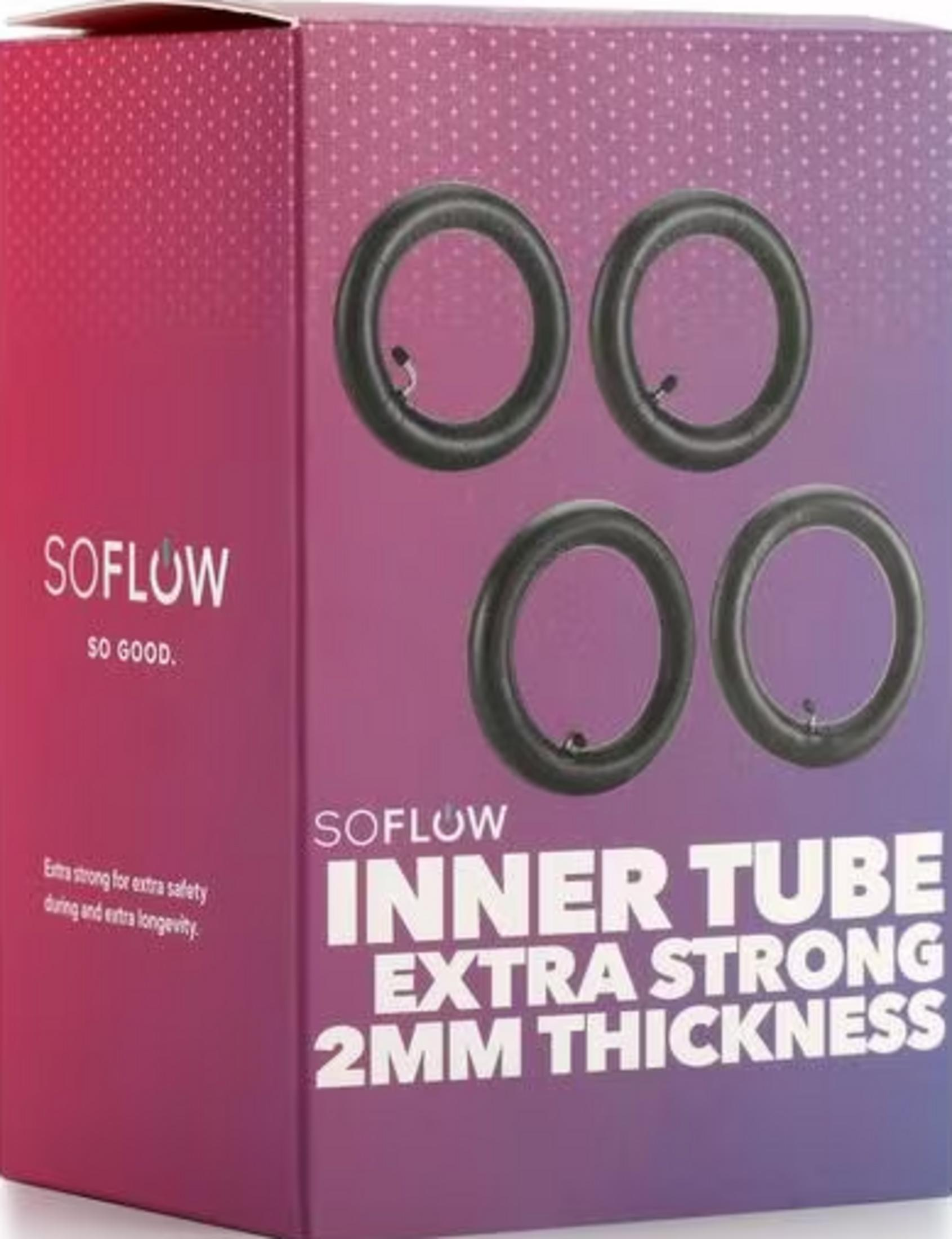 Verpackung mit vier Fahrradschläuchen, 2mm dick, extra stark.