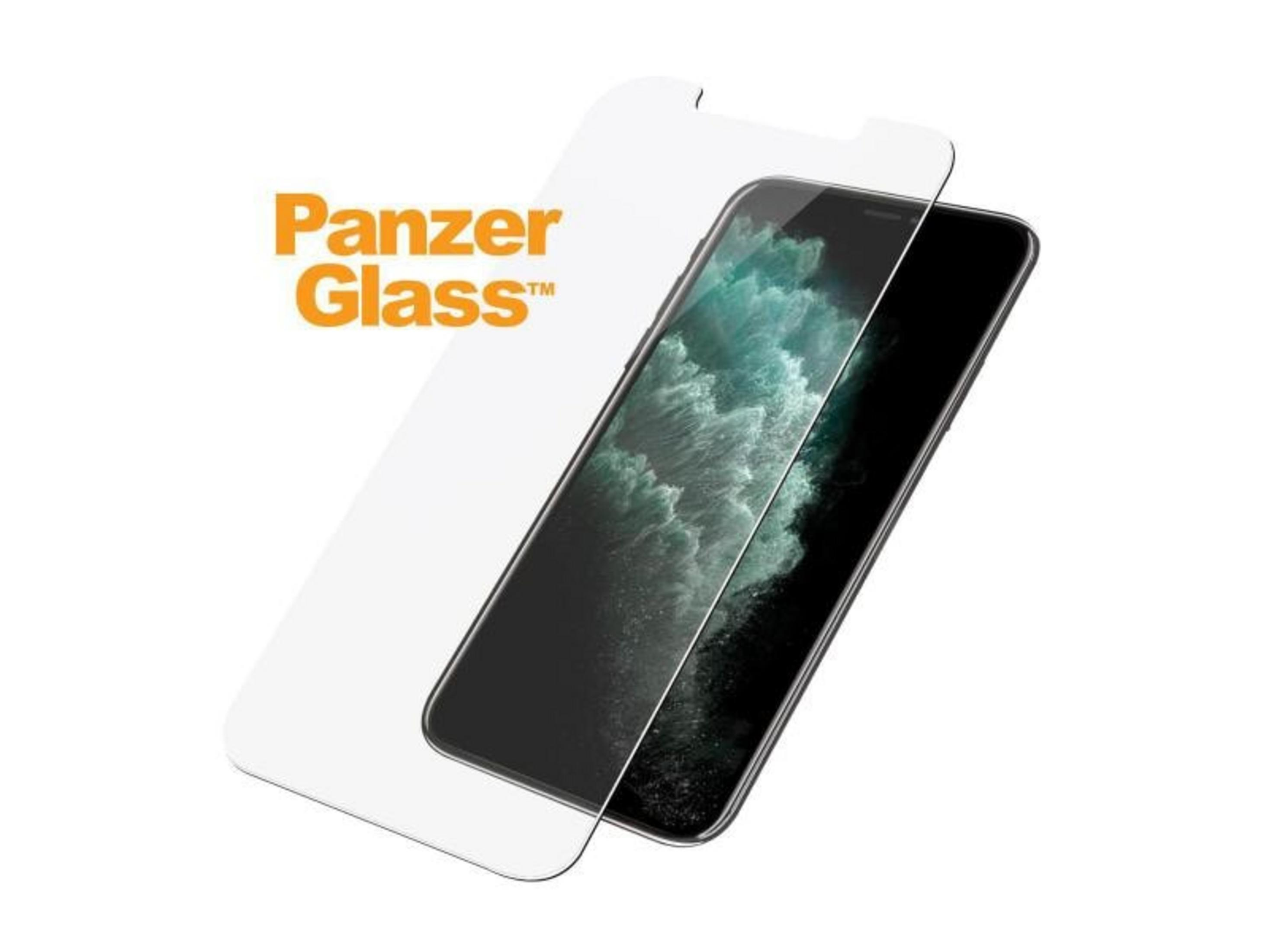 Un protecteur d'écran Panzer Glass est posé sur un smartphone.