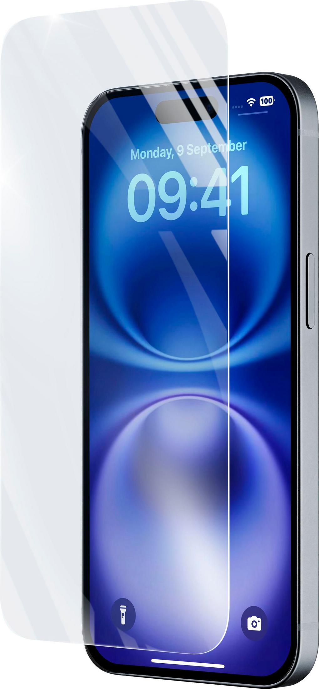 Uno smartphone con protezione schermo. L'ora è 09:41.