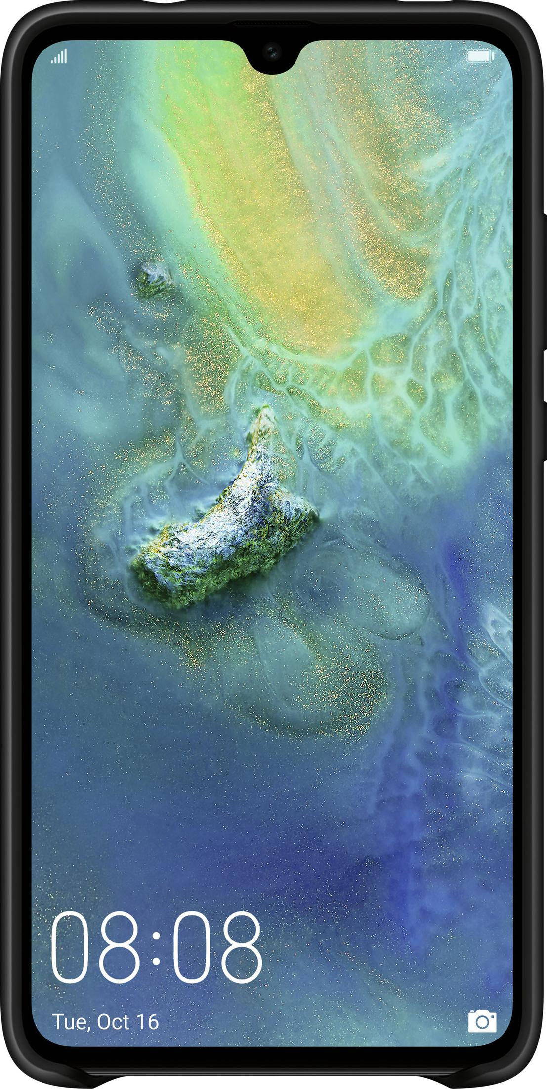 Uno smartphone mostra uno sfondo astratto sui toni del blu e del verde. L'ora è 08:08.
