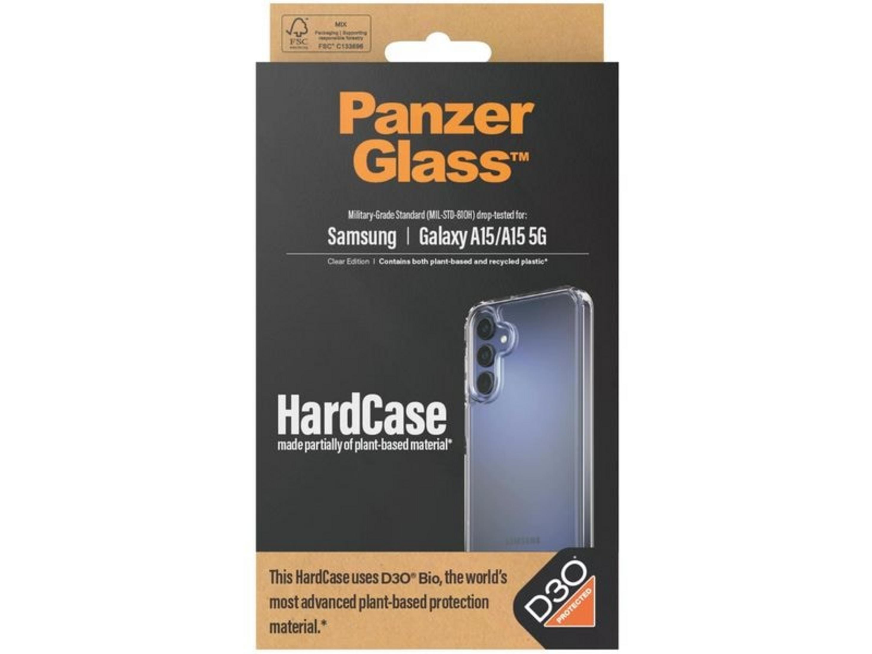 Confezione Panzer Glass HardCase per Samsung Galaxy A15/A15 5G.