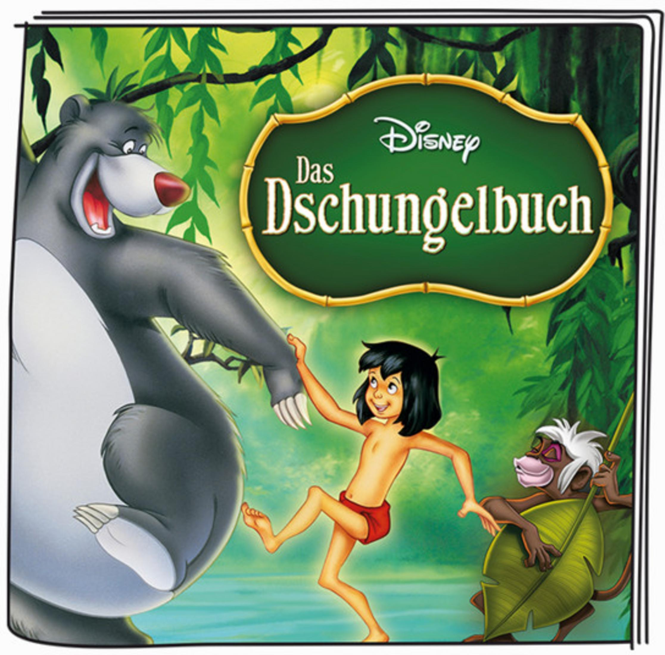 Baloo, Mowgli e King Louie ballano nella giungla. Il Libro della Giungla Disney.