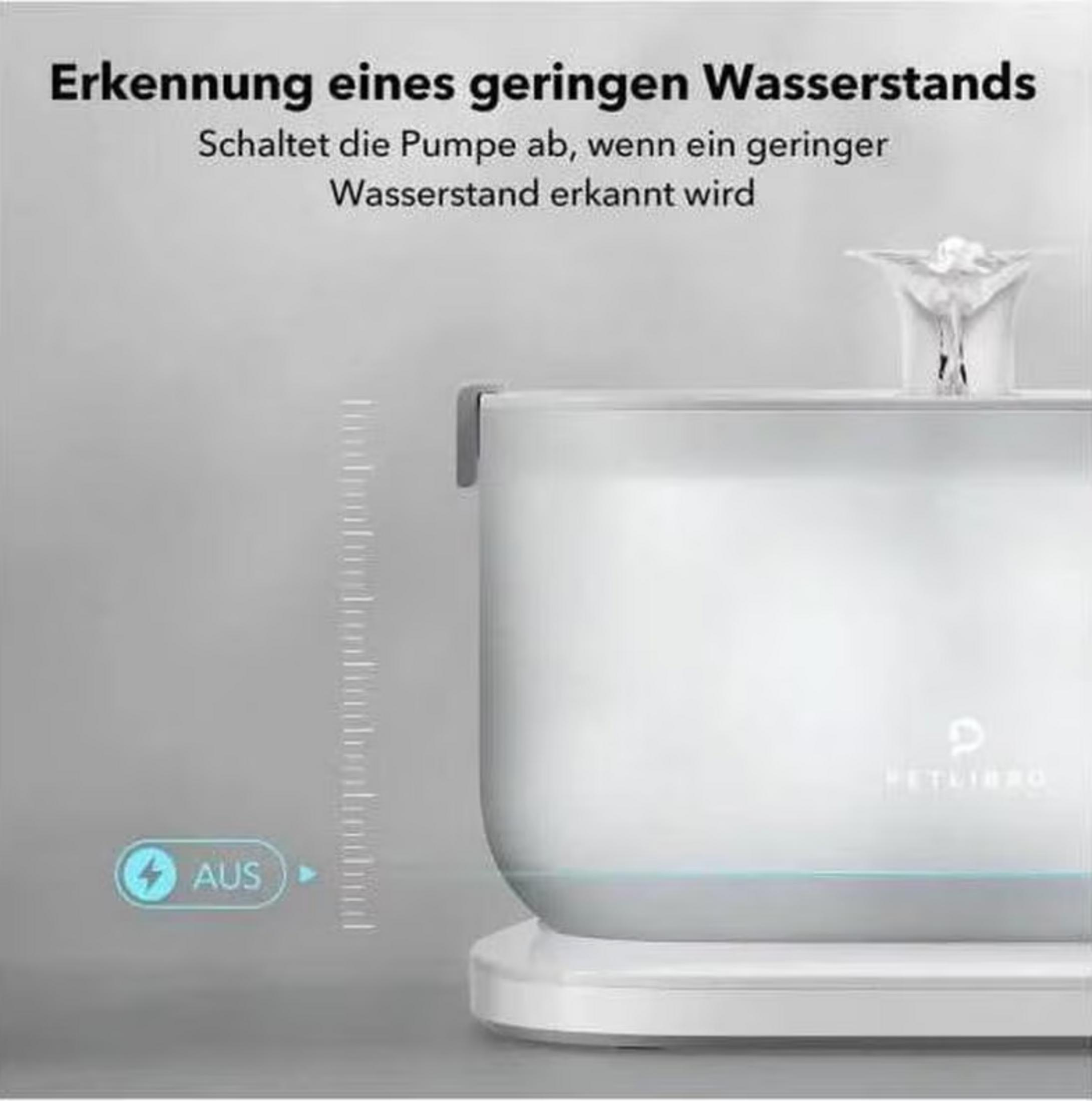 A white container with a level indicator and 'OFF' status.