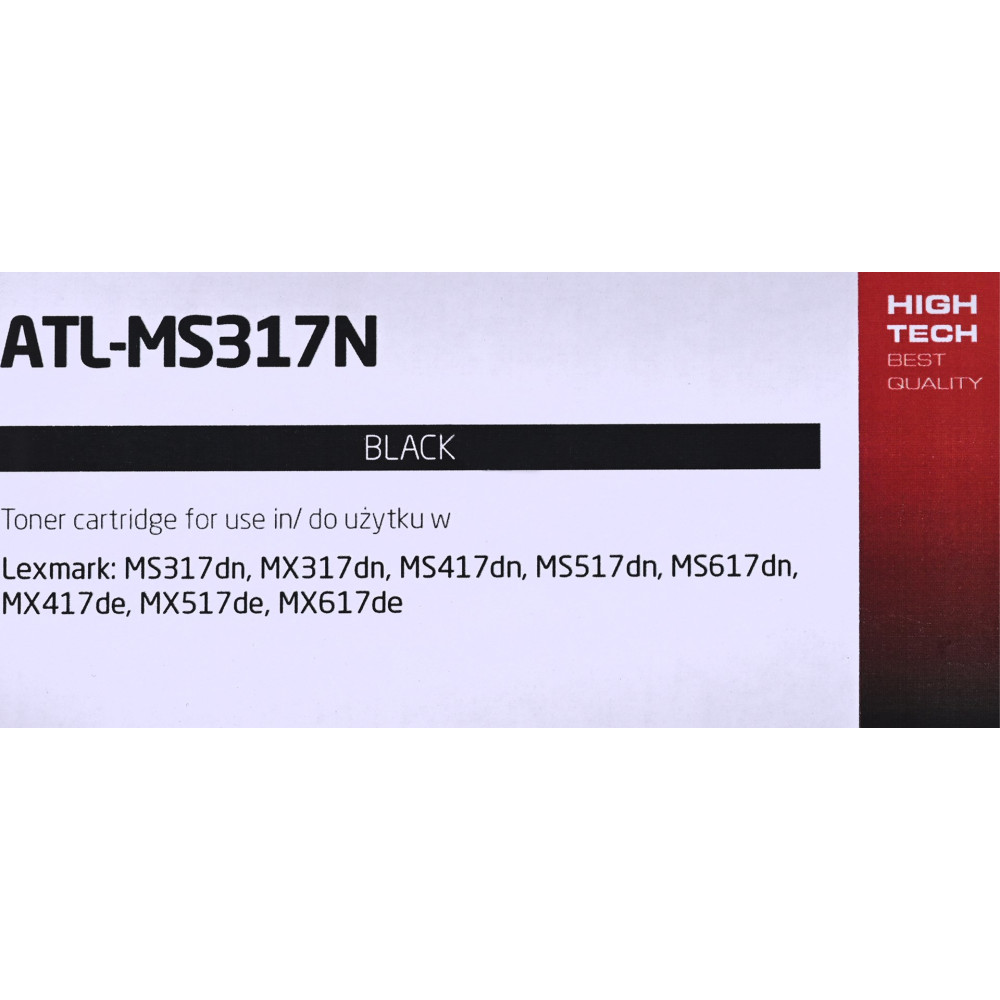 Czarny toner ATL-MS317N do drukarek Lexmark.