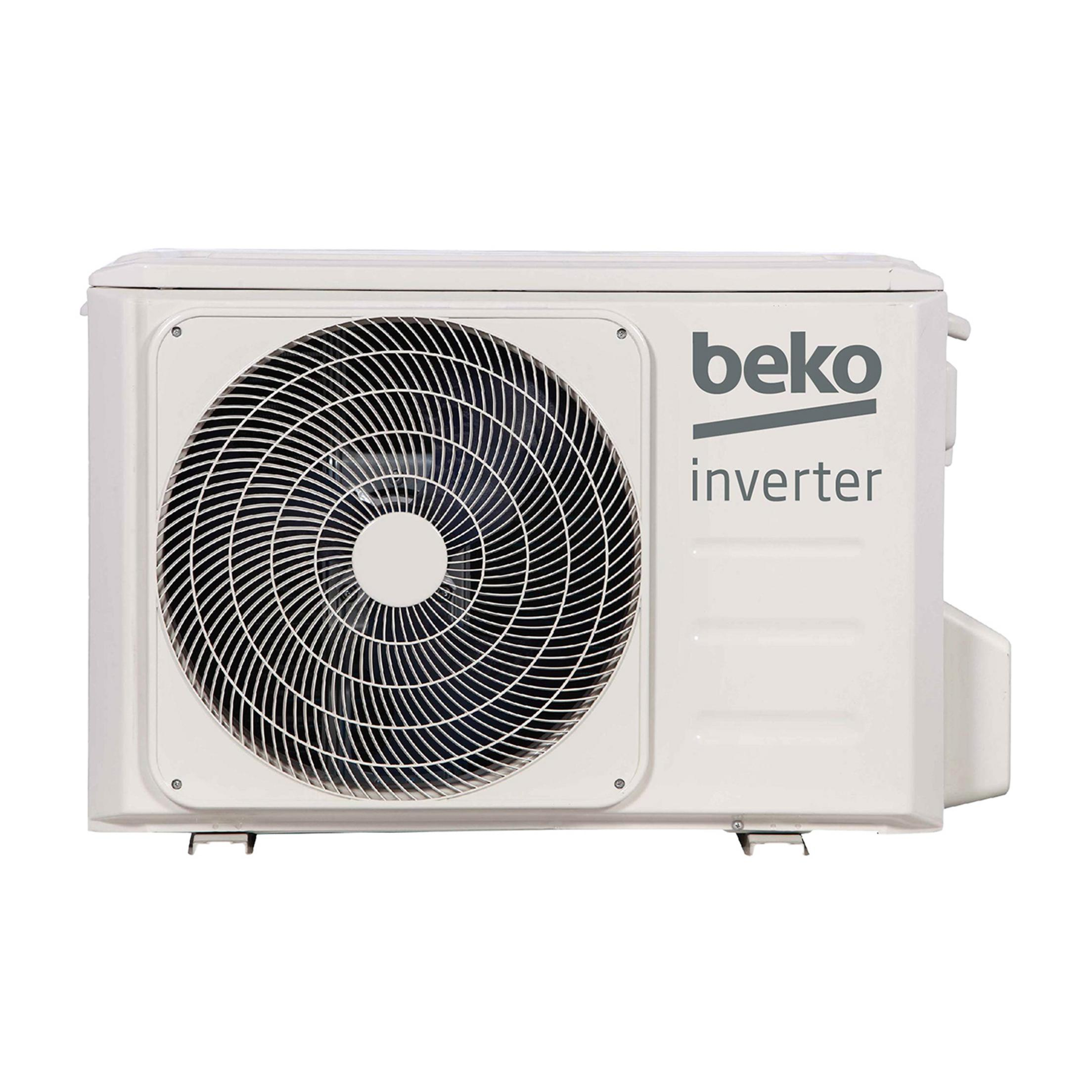 Unità di condizionatore Beko bianco con griglia ventola e 