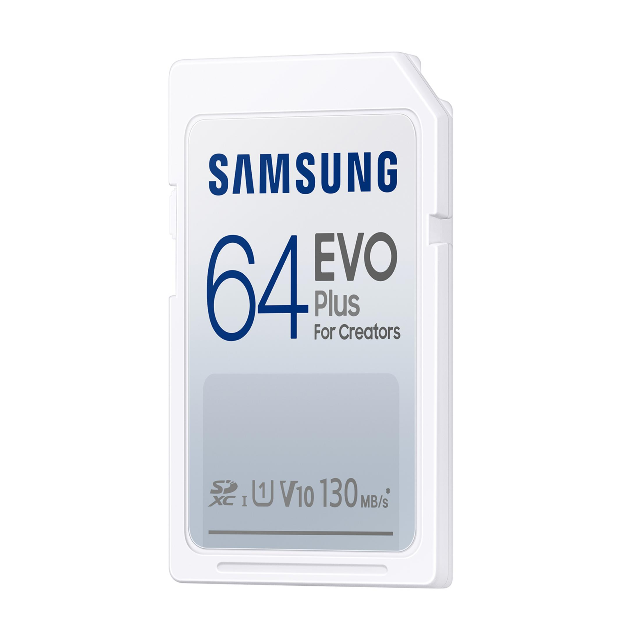Carte mémoire Samsung 64 Go EVO Plus V10 130 Mo/s.