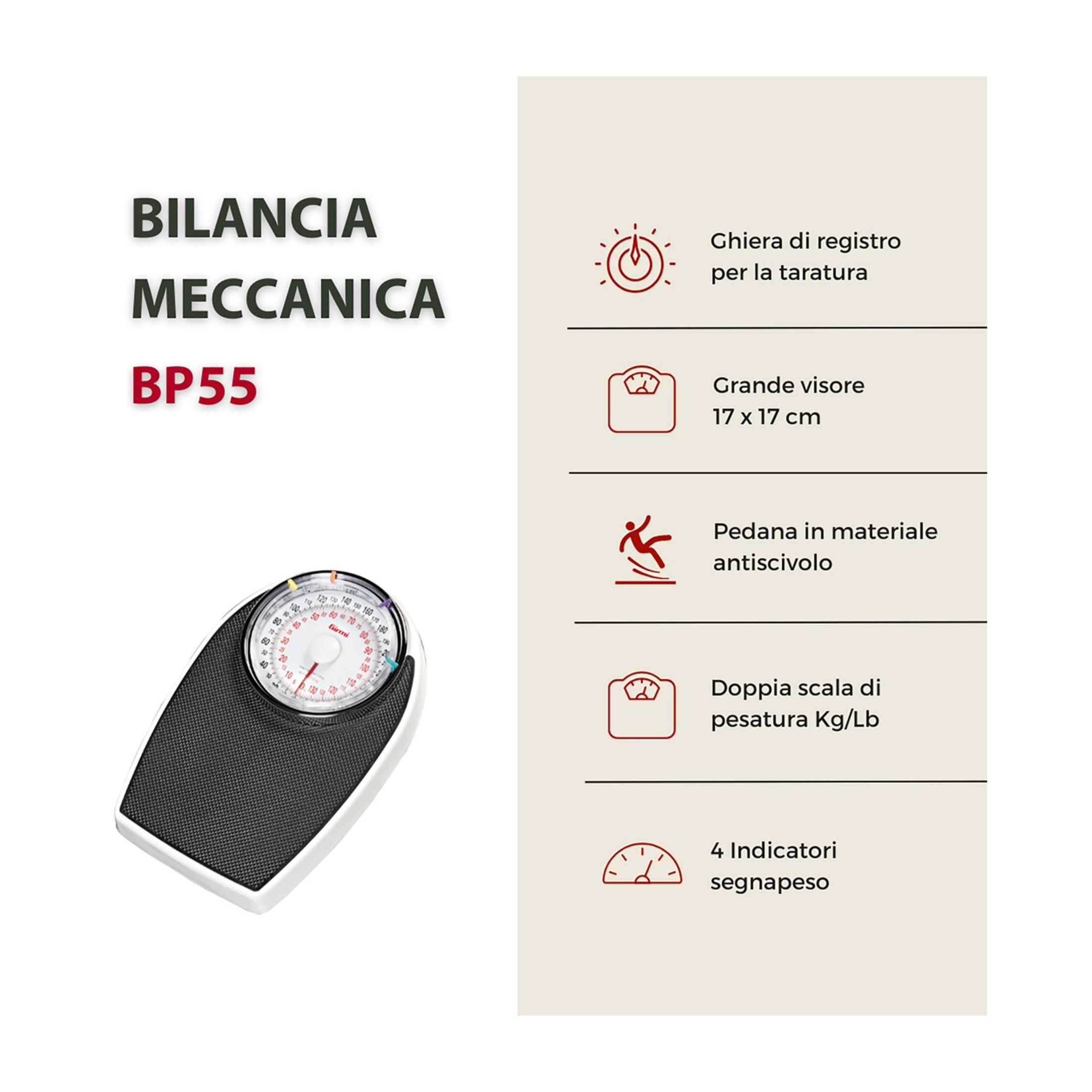 Waga mechaniczna z czarną platformą i okrągłą tarczą.