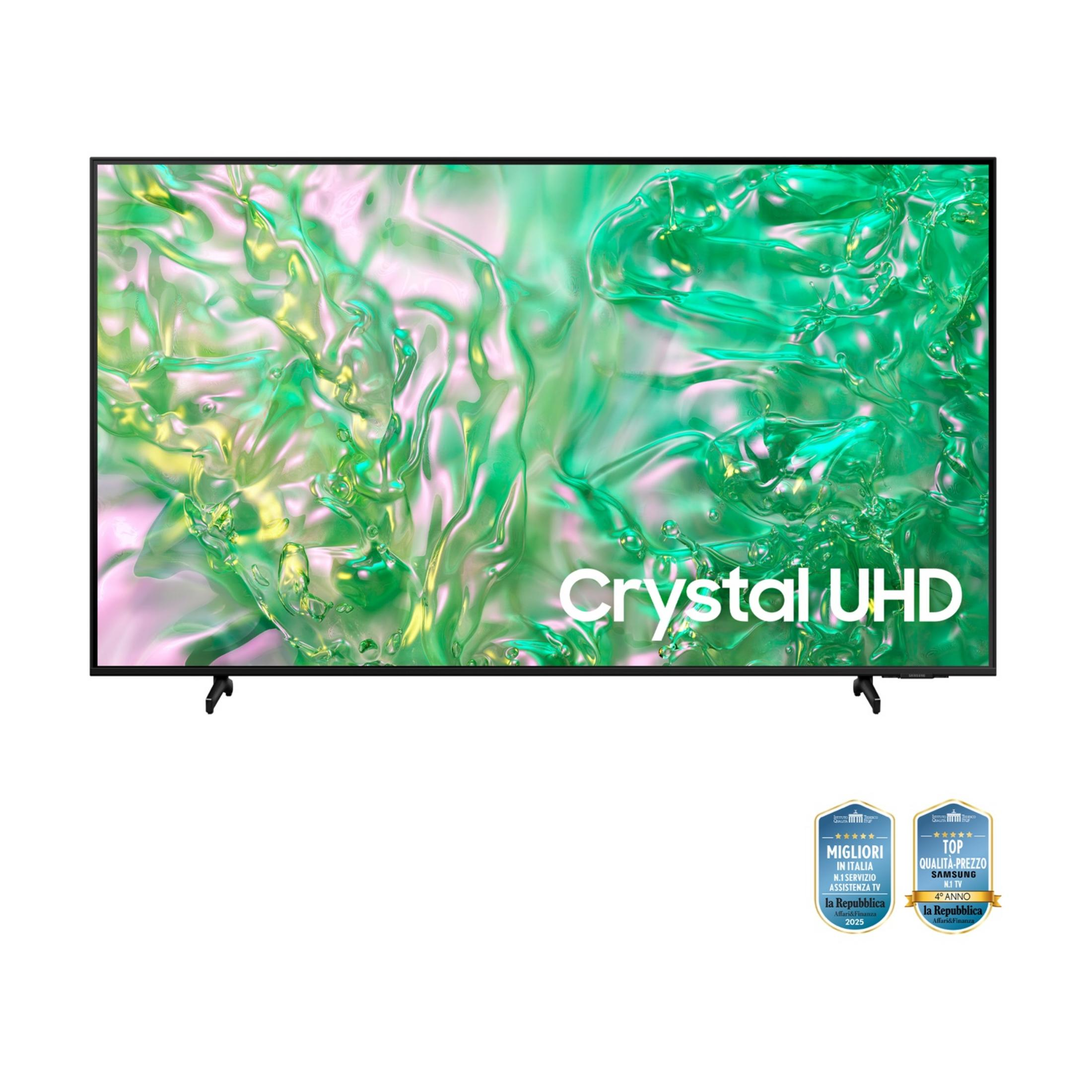 Un TV Samsung Crystal UHD con due premi.
