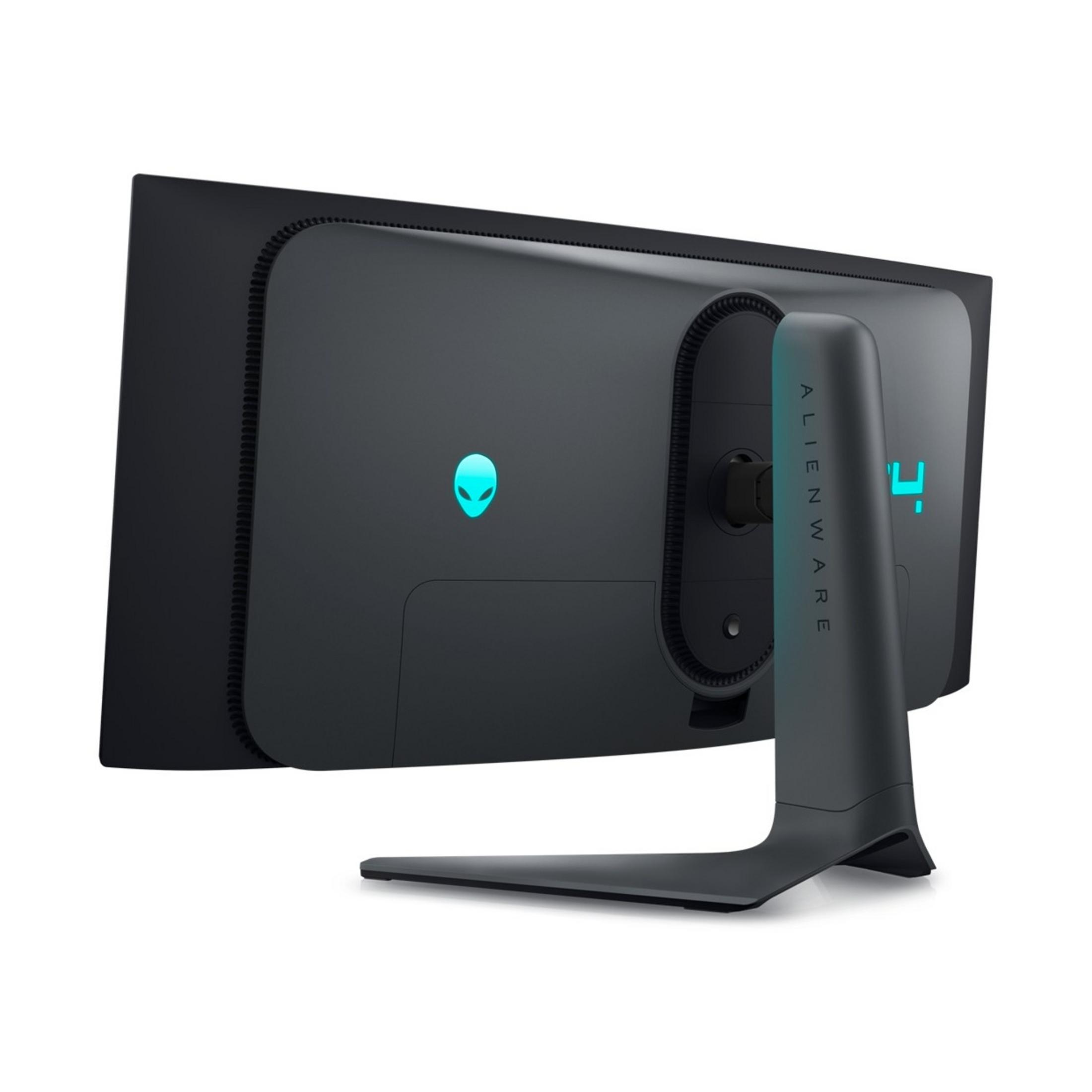 Tył czarnego monitora Alienware z<br/><br/>