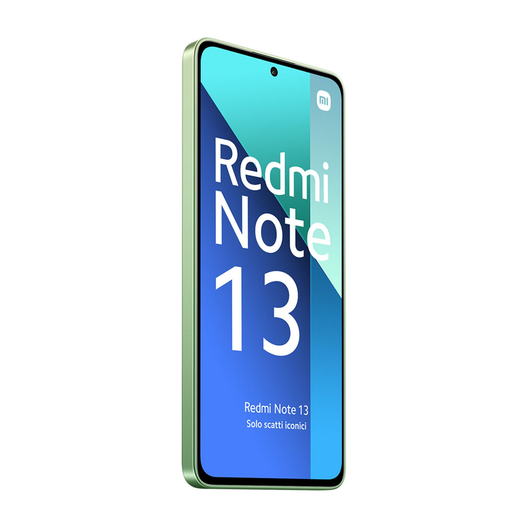 Jasnozielony smartfon z napisem "Redmi Note 13".