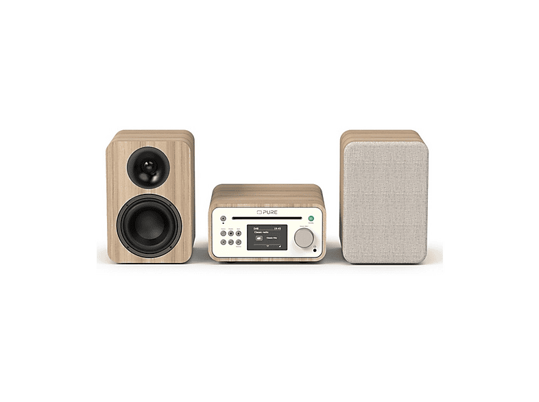 PURE CLASSIC STEREO MINI COTTON WHITE Radio/CD Player, DAB+, Bluetooth ...
