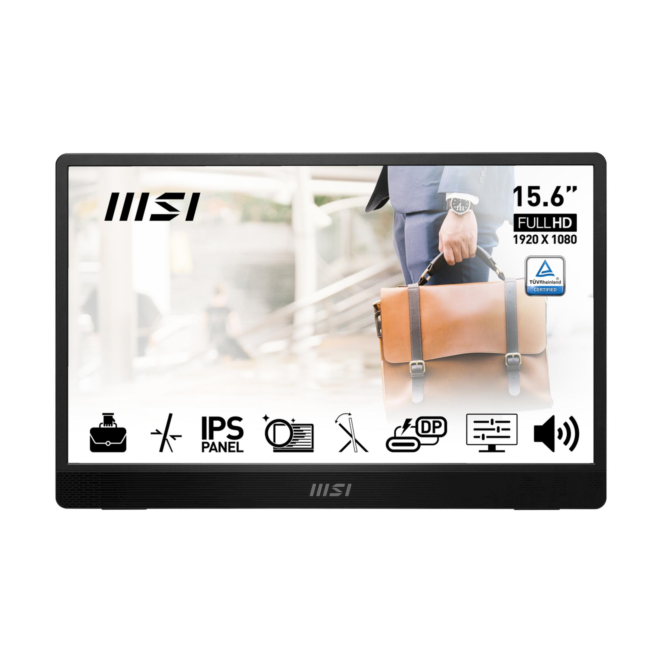 MSI PRO MP161 E2 15,6 inç Full-HD 4 ms 60 Hz Monitör Siyah