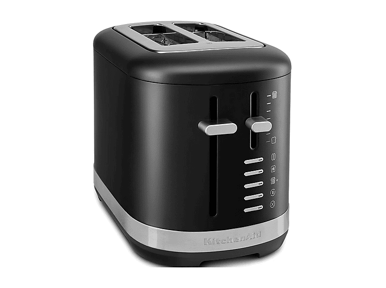 KITCHENAID 5KMT2109EBM MANUELLER 2-SCHEIBEN TOASTER Toaster Matt Schwarz (980 Watt, Schlitze: 2)