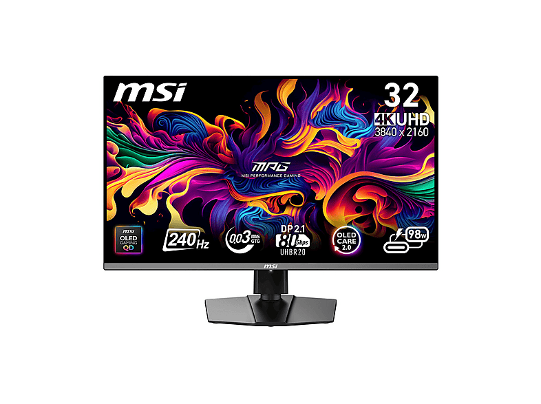 MSI MPG 322URX QD-OLED 31,5 inç 4K UHD 0,03 ms 240 Hz Gaming