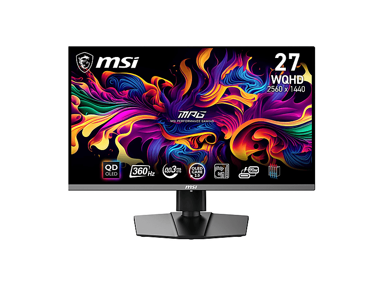 MSI MPG 271QRX QD-OLED 26,5 inç WQHD 0,03 ms 360 Hz Gaming Monitör