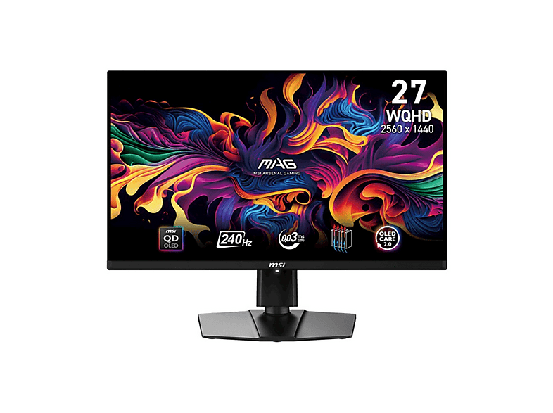 （江戸川区手渡し希望）MSI MAG 27インチ WQHD ゲーミングモニター MSI MAG 271QPX QD-OLED E2 Flat FreeSync Pivot Gaming 26,5 inç 2K