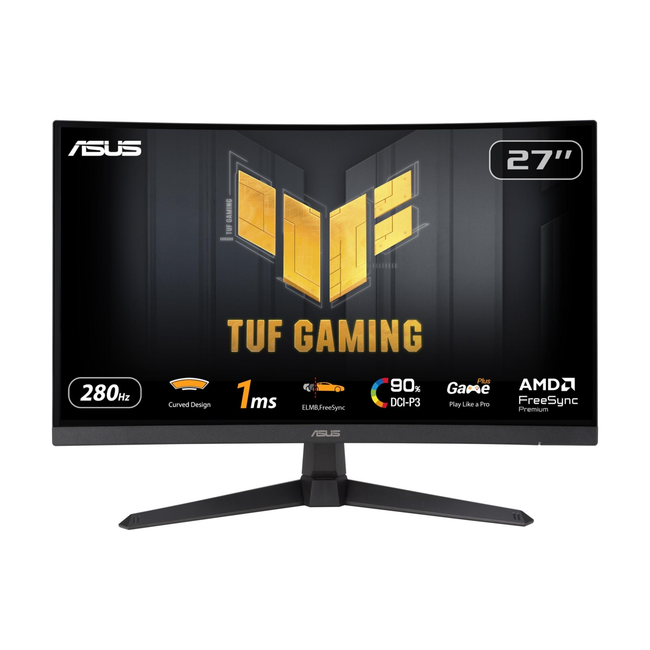 27-calowy monitor gamingowy ASUS z 280Hz, 1ms, zakrzywionym designem i AMD FreeSync Premium.
