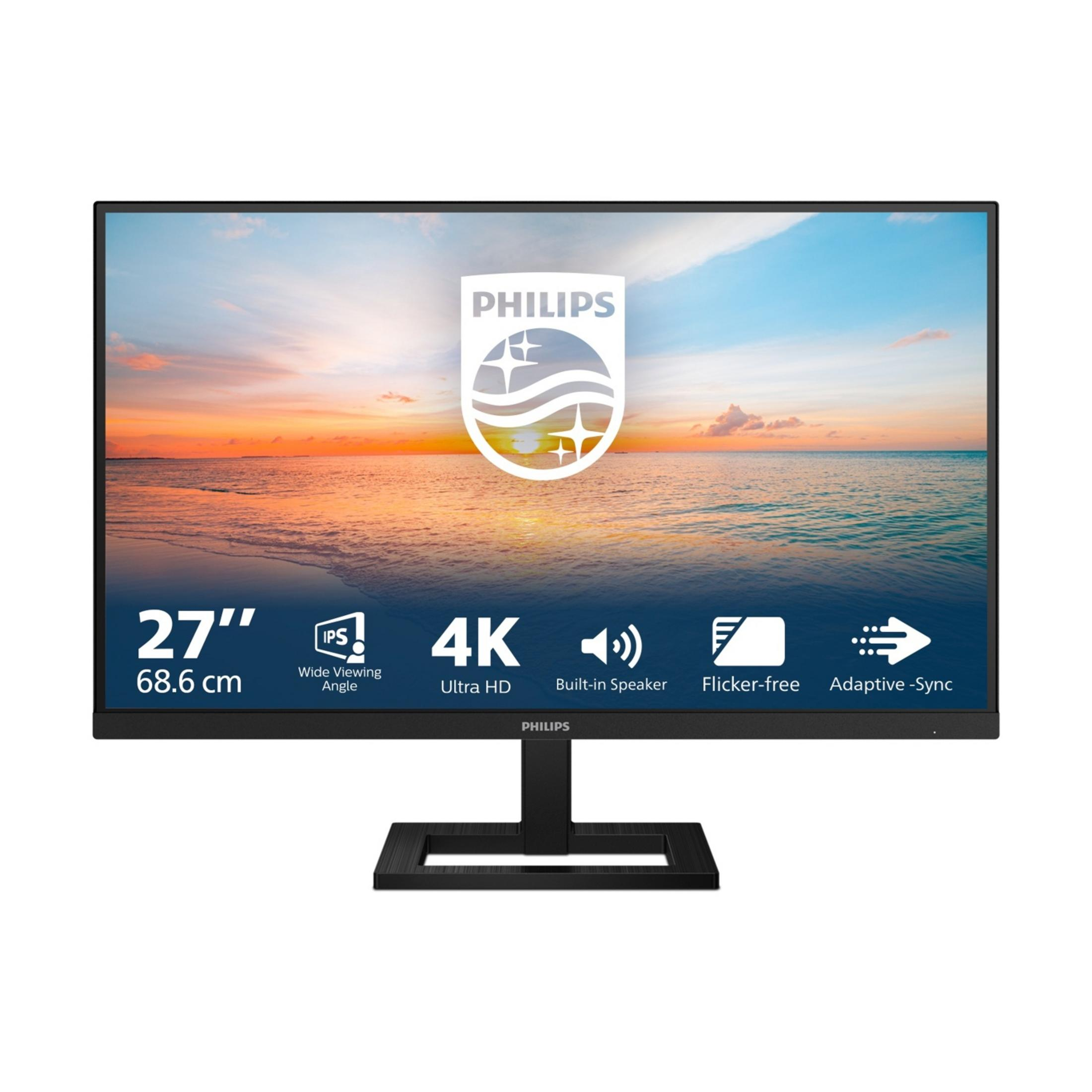 PHILIPS 27E1N1800AE/00 27 inç 4K UHD 4 ms 60 Hz Monitör Siyah