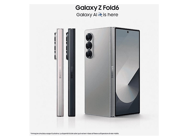 SAMSUNG Galaxy Z Fold6 Z Fold6, Silver, Móvil Android, 256 GB, 12