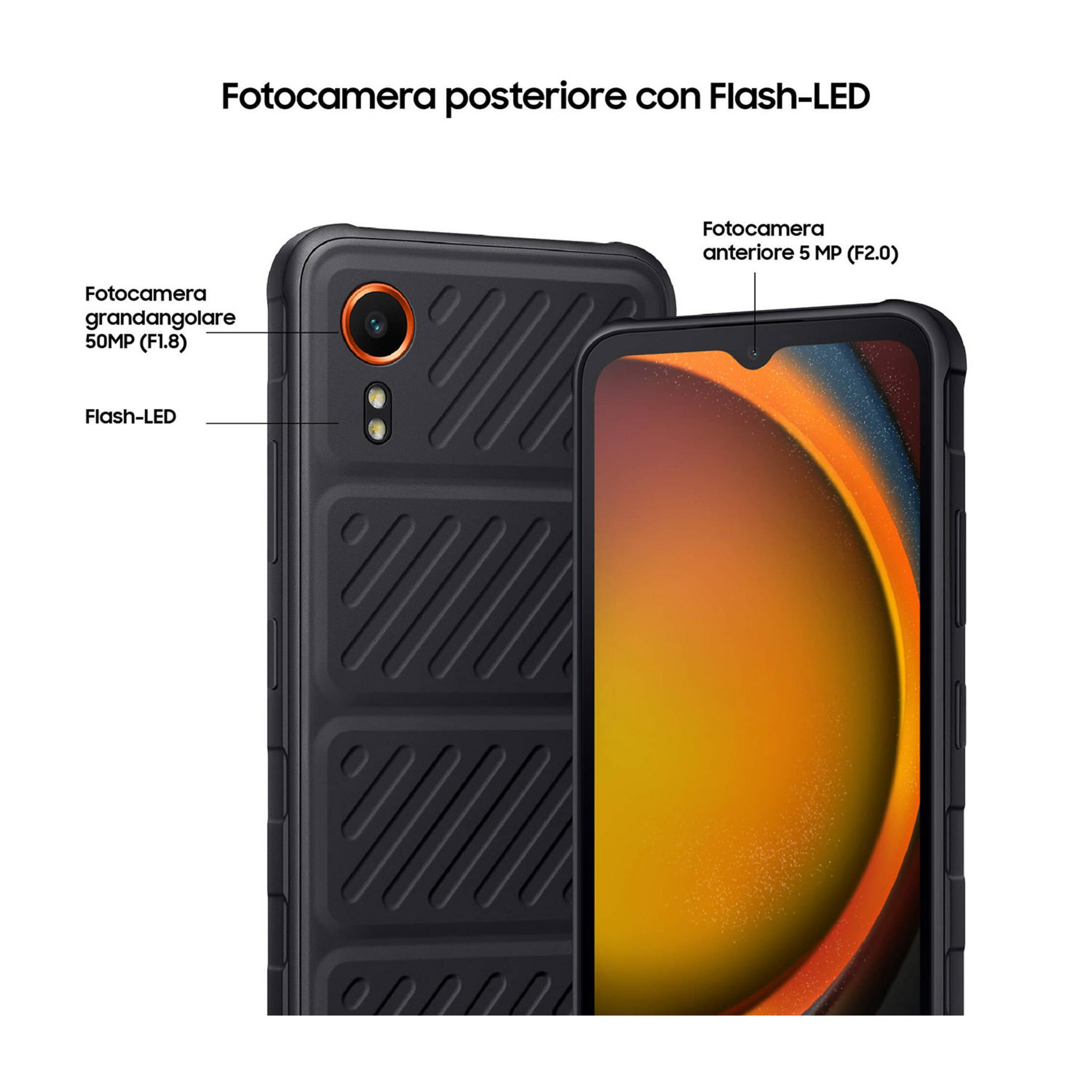 Aparat tylny z lampą błyskową. Szerokokątny 50MP, przedni 5MP.