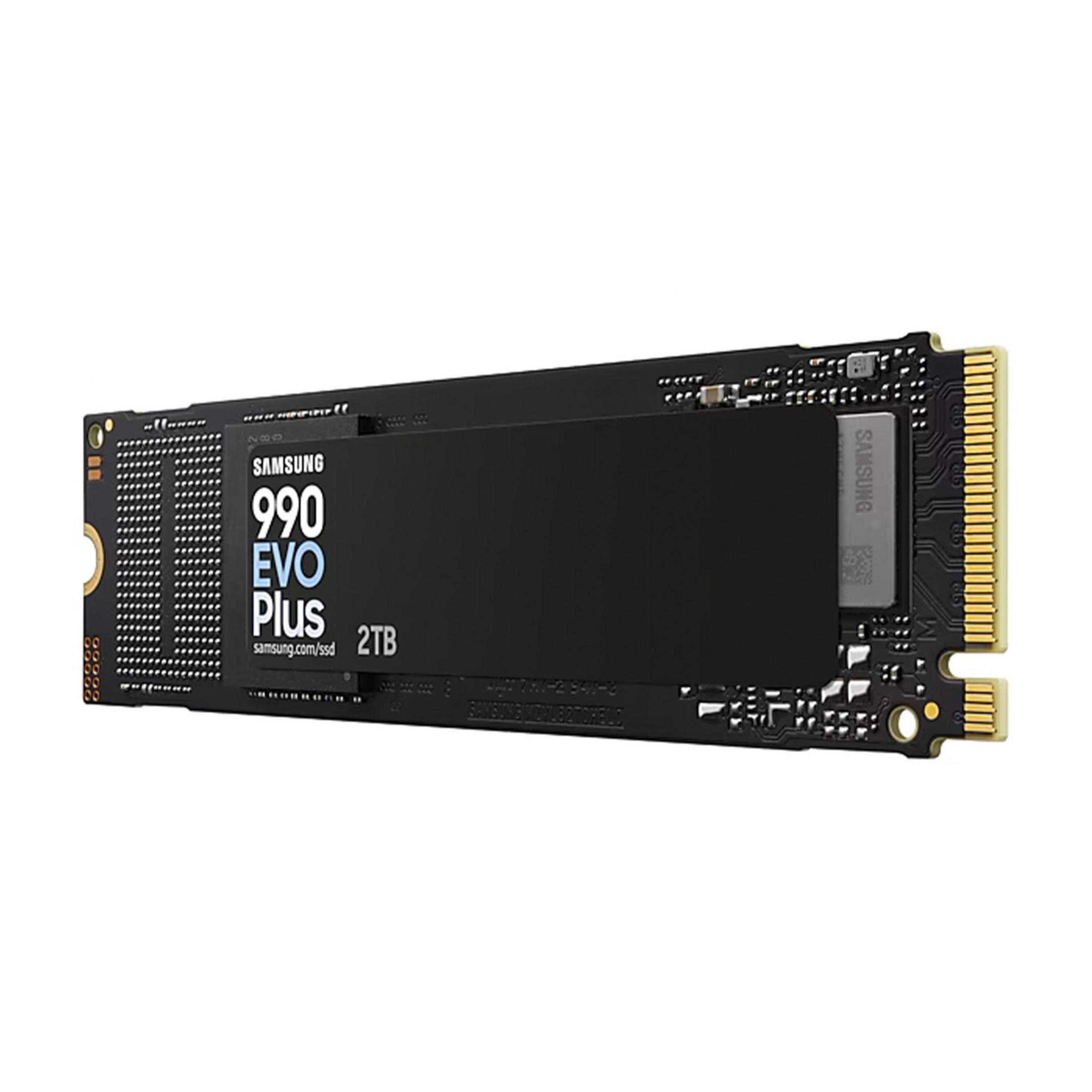 Dysk SSD Samsung 990 EVO Plus 2TB ze złotym złączem.