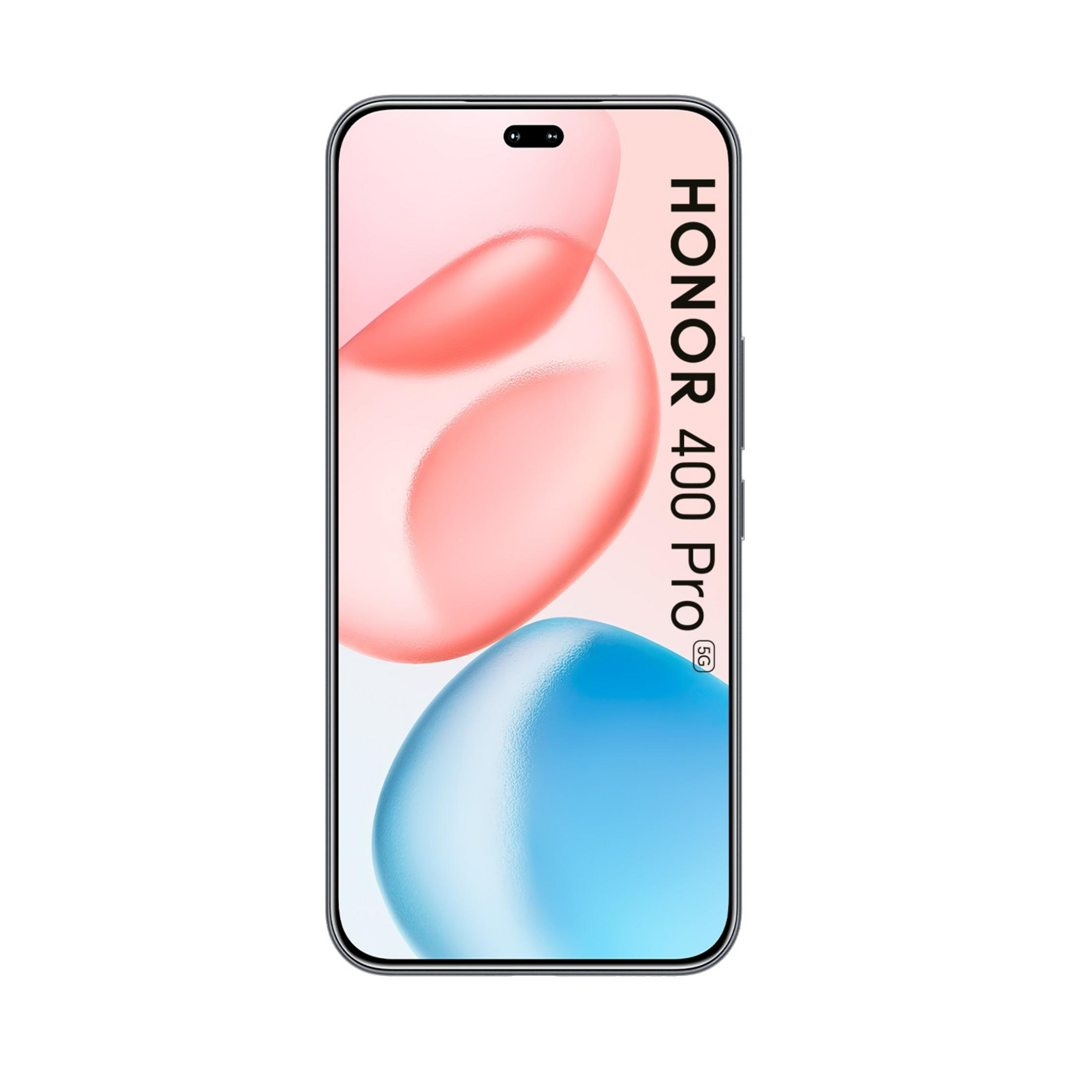 Ein schwarzes Smartphone mit dem Schriftzug HONOR 400 Pro 5G auf dem Display.
