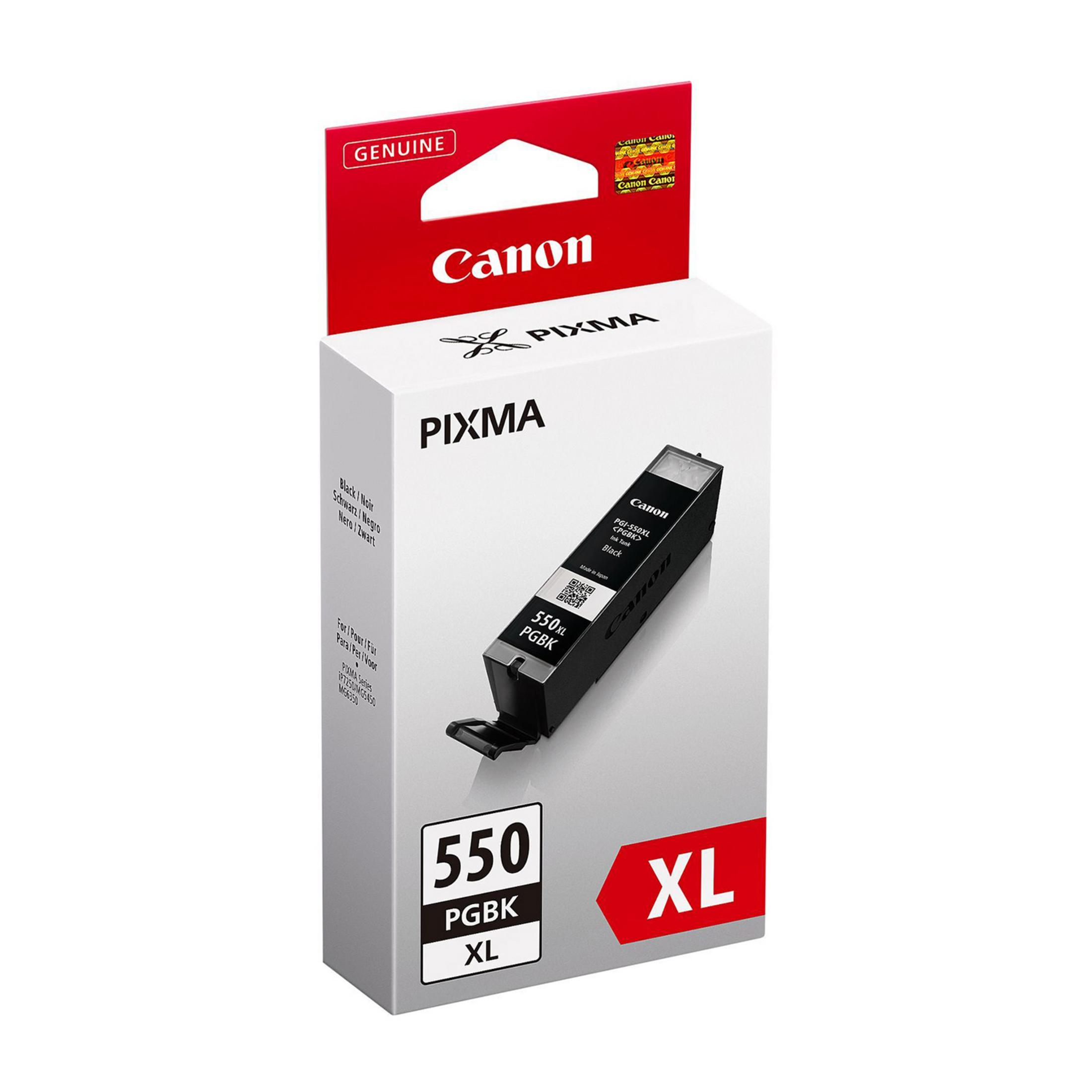 Canon PIXMA inktcartridge PGI-550XL PGBK XL Zwart op witte doos.