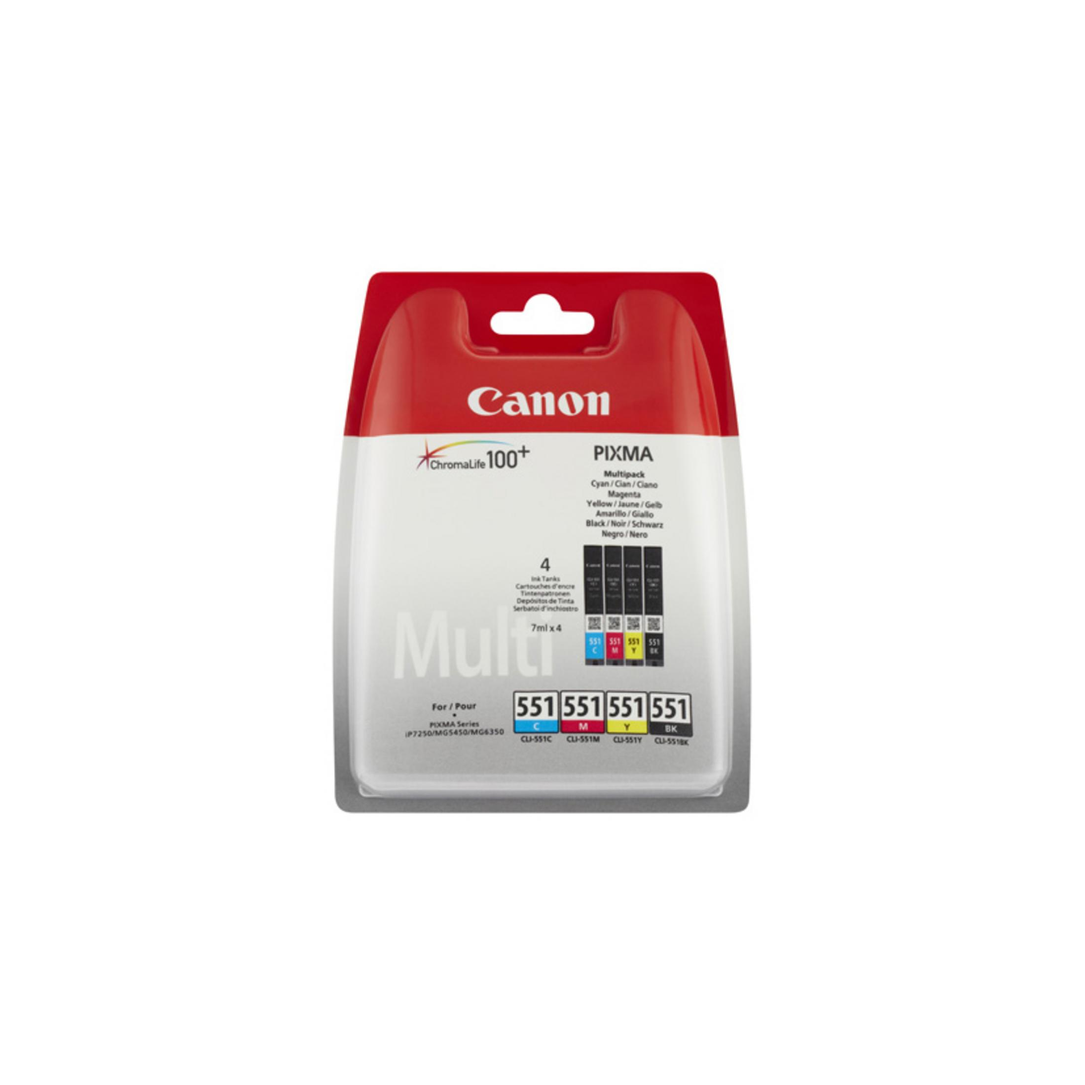 Canon Pixma Multipack Cartucce d'inchiostro, 4 pezzi: Ciano, Magenta, Giallo, Nero.