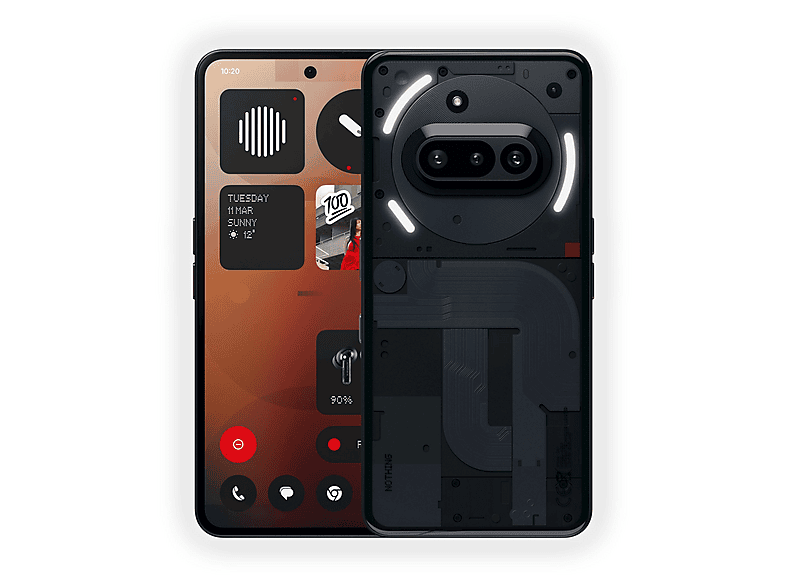 Nothing Phone (3a) 5G 12GB 256GB Zwart