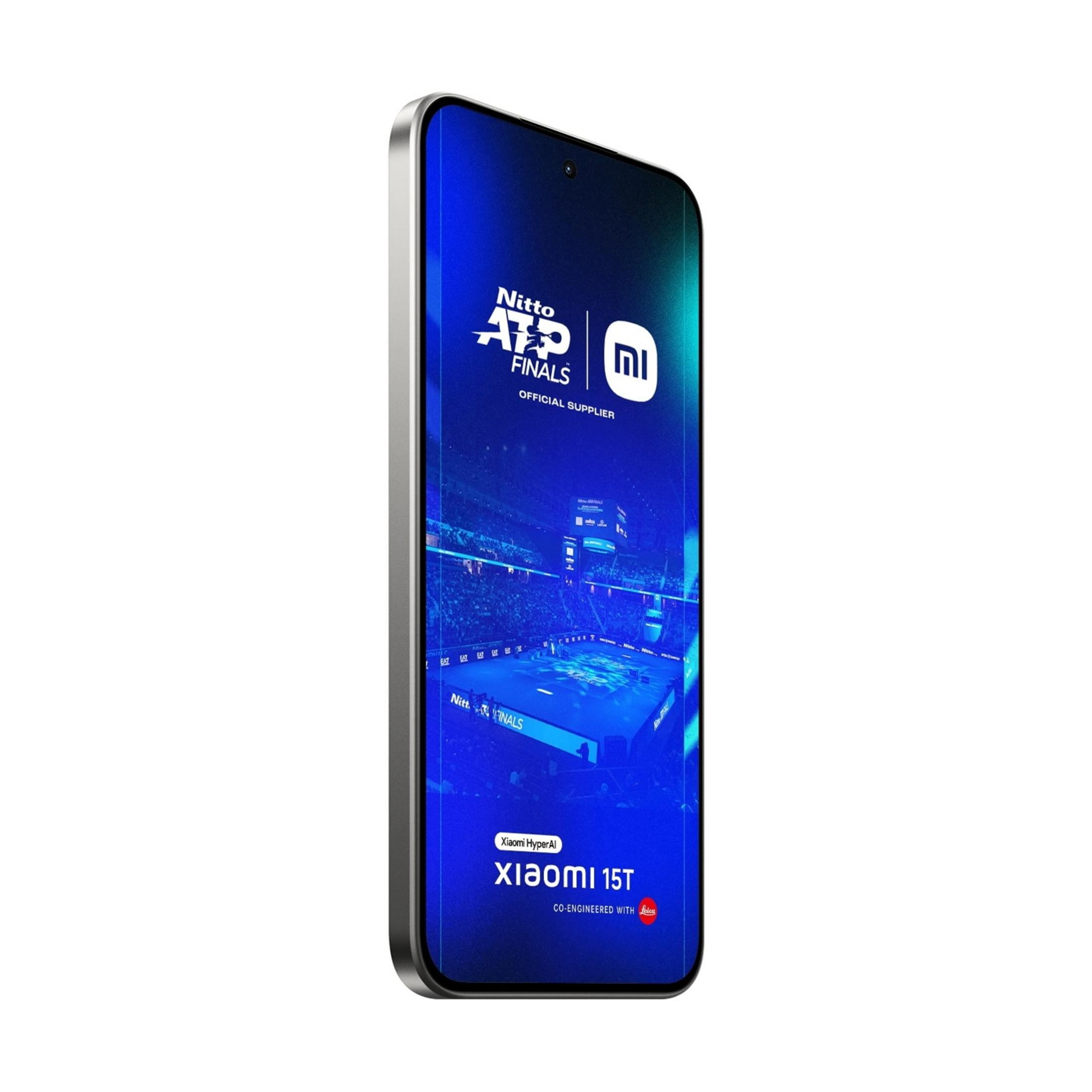 Smartfon z logo ATP Finals i reklamą Xiaomi 15T.