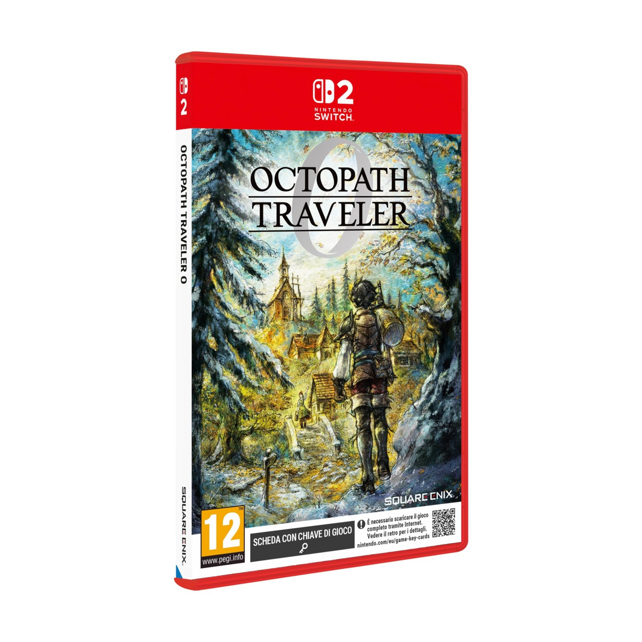 Un guerriero con zaino cammina verso un villaggio. Gioco Nintendo Switch.