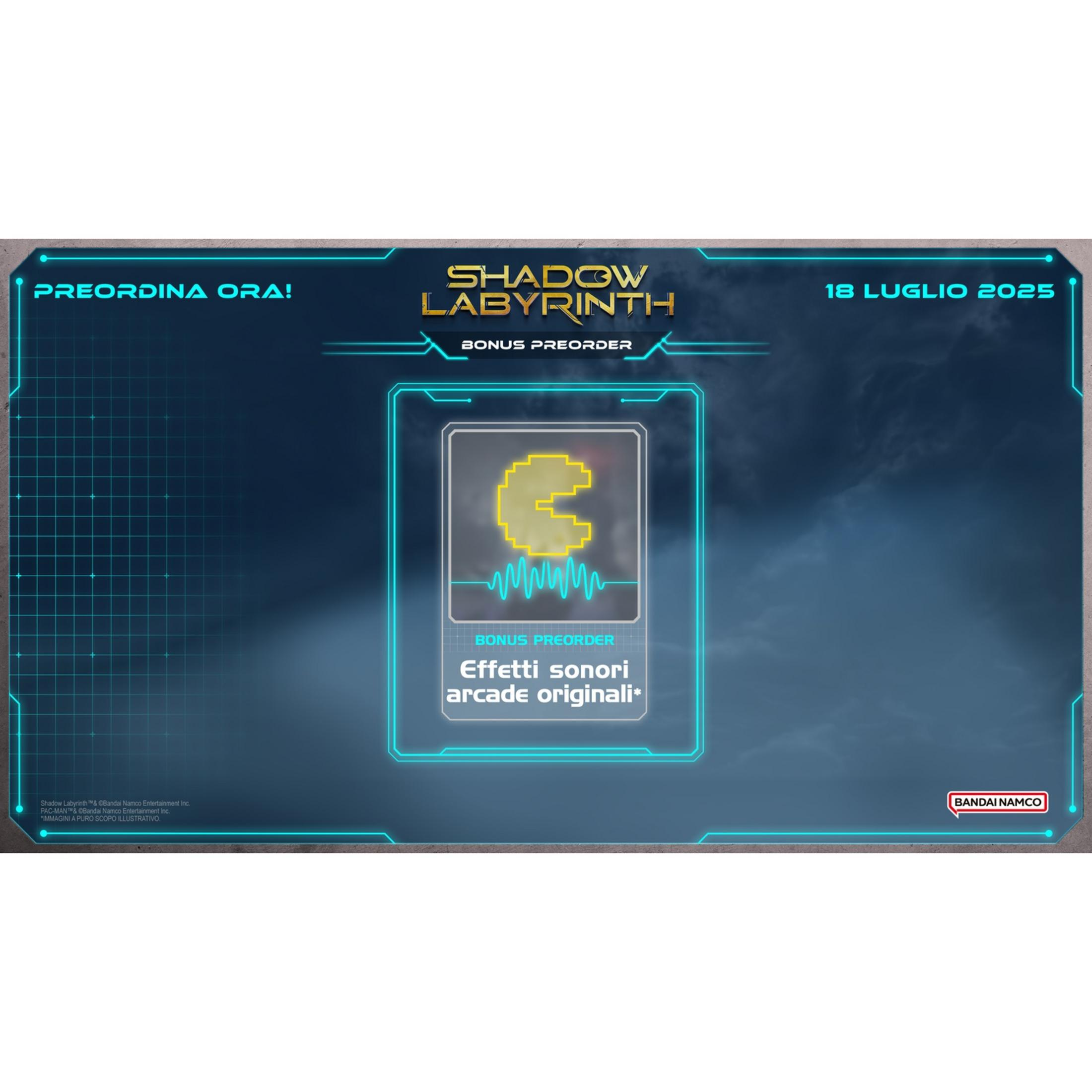 Promozione Shadow Labyrinth con bonus preorder: effetti sonori arcade.
