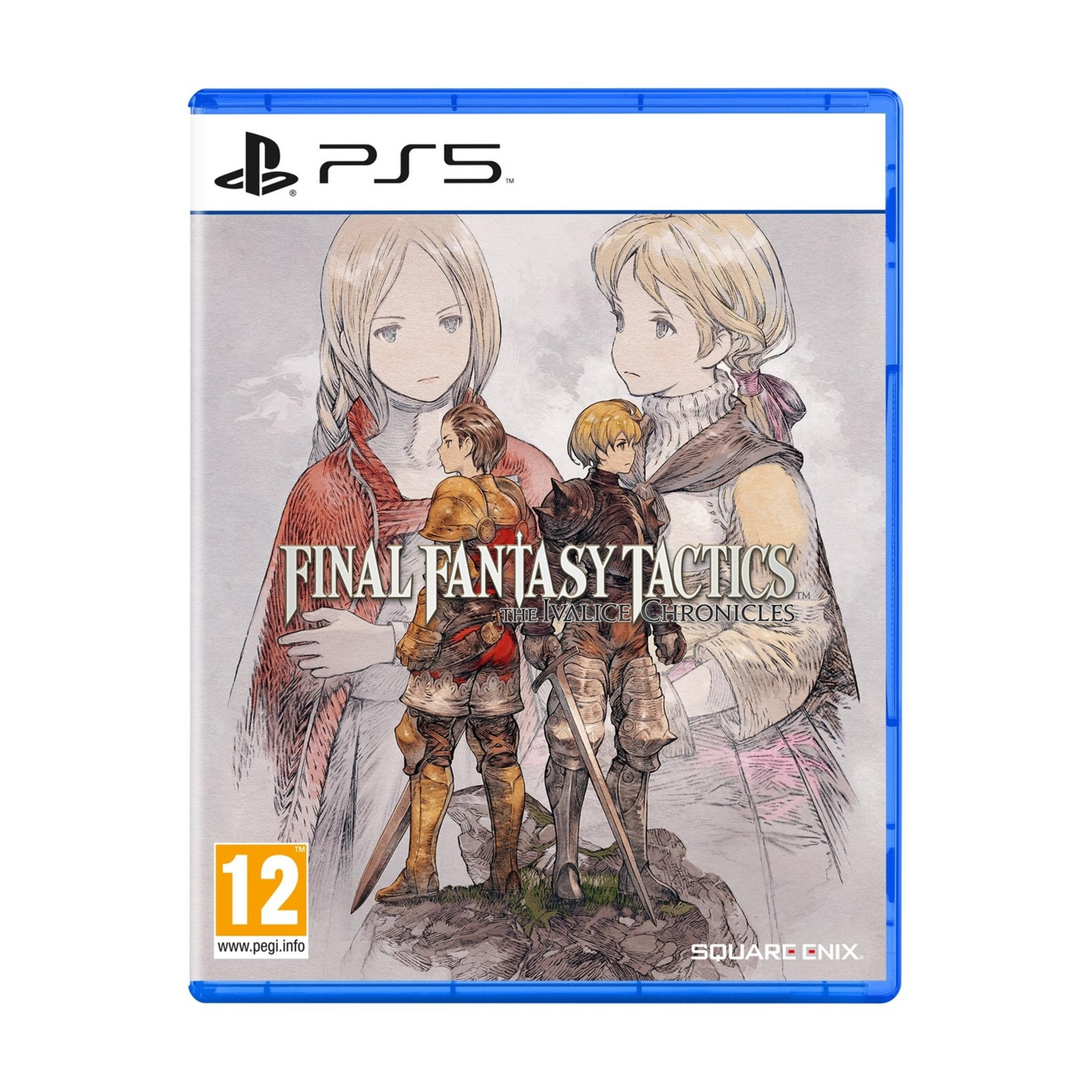 Copertina gioco PS5 con due cavalieri e due donne in stile anime.