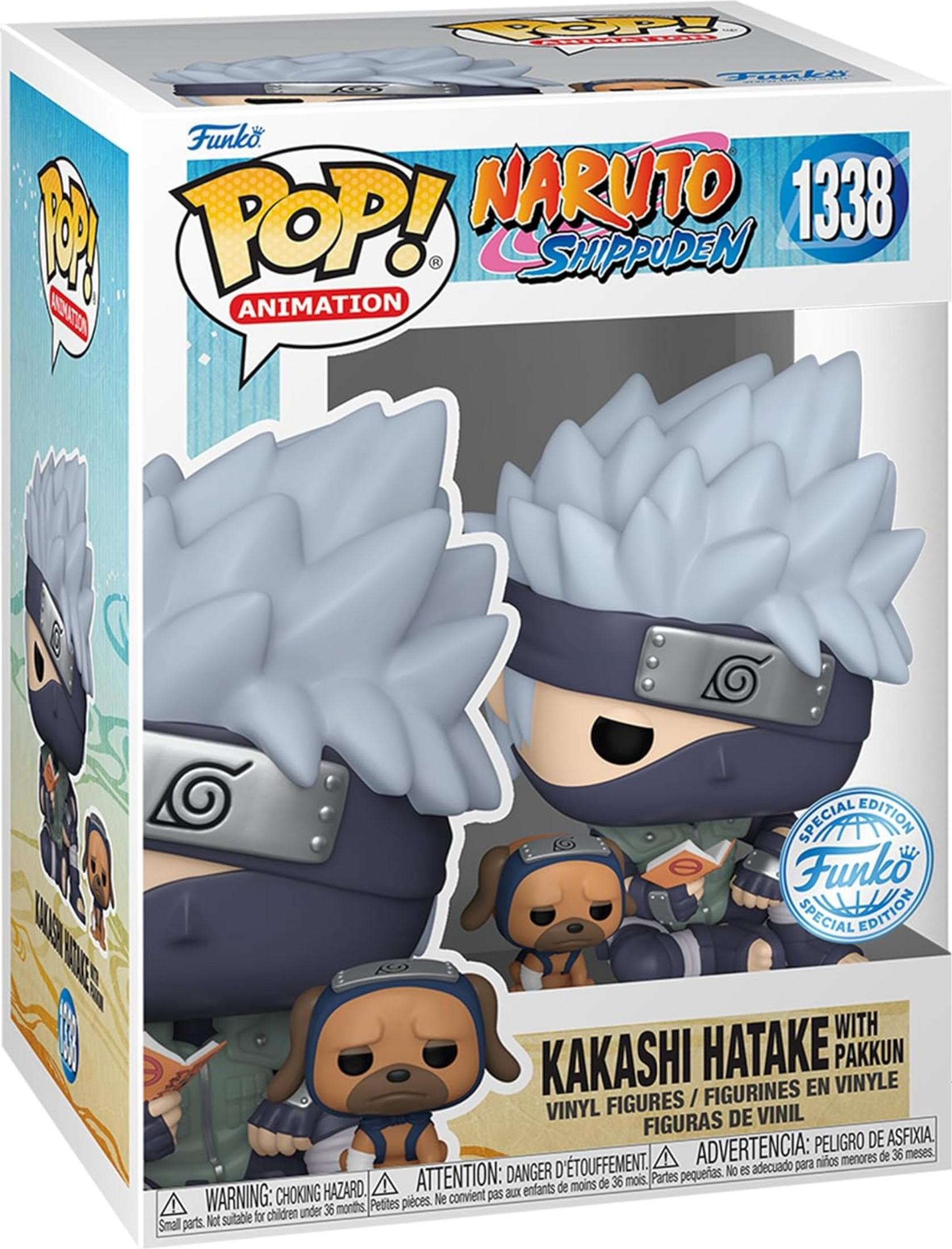 Funko Pop! Naruto Shippuden Figur 1338: Kakashi Hatake mit Pikkun.