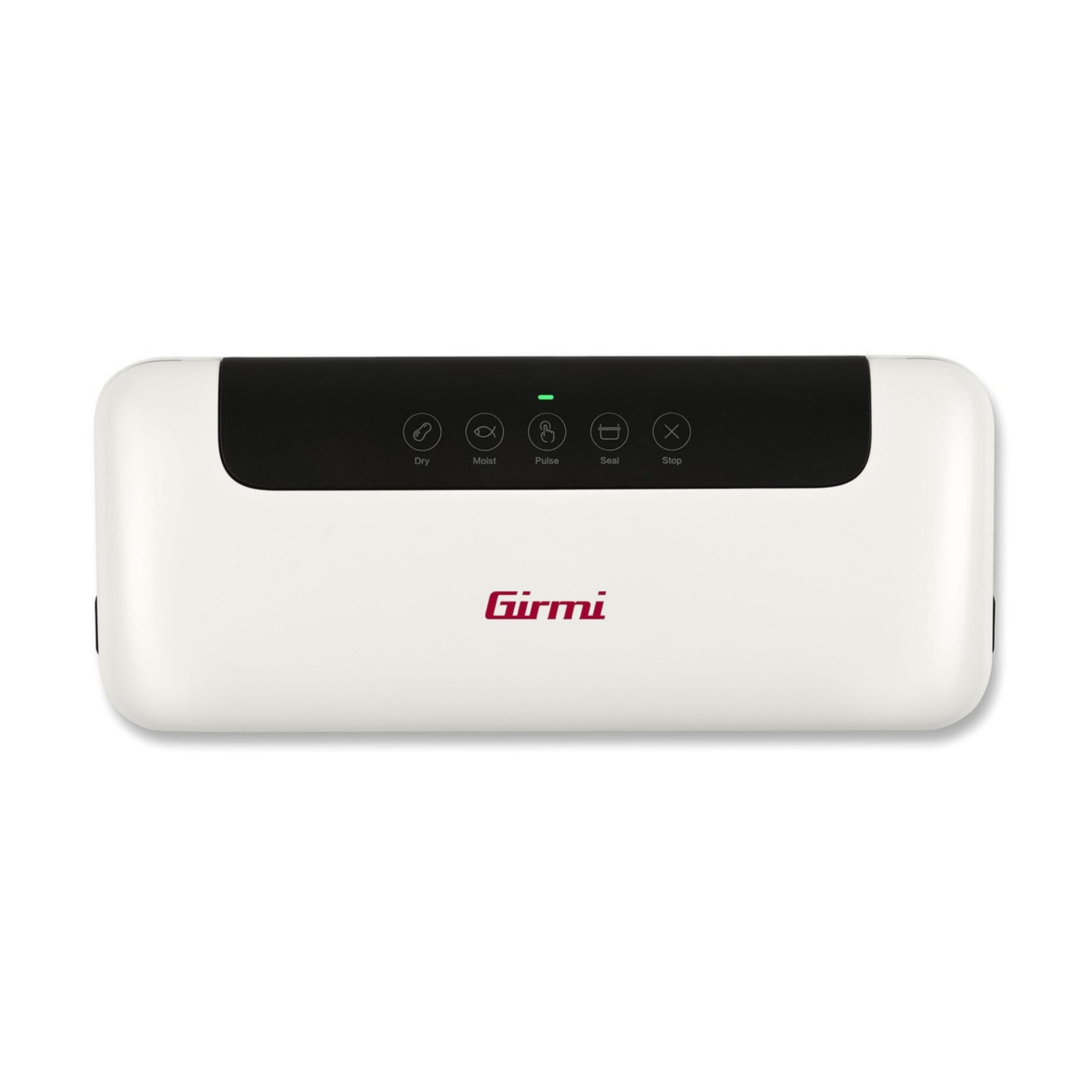 Una macchina sottovuoto Girmi bianca con comandi touch.