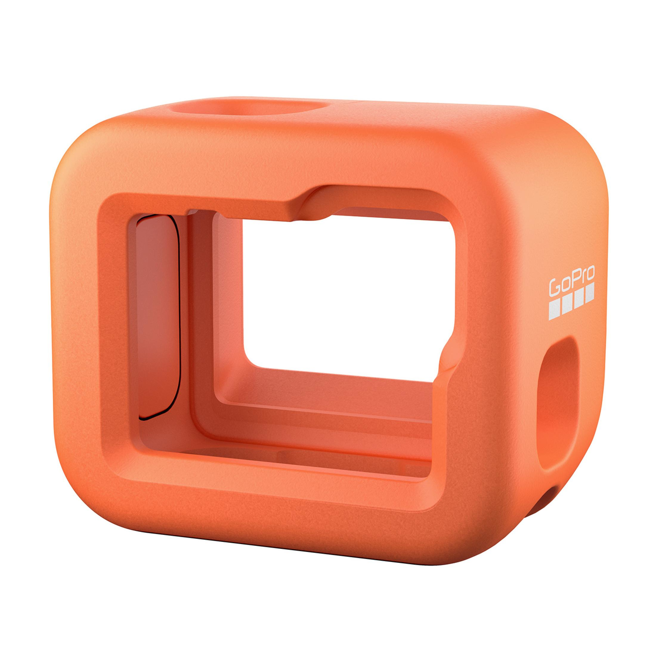 Pomarańczowa ramka GoPro z otwartym prostokątnym wycięciem.