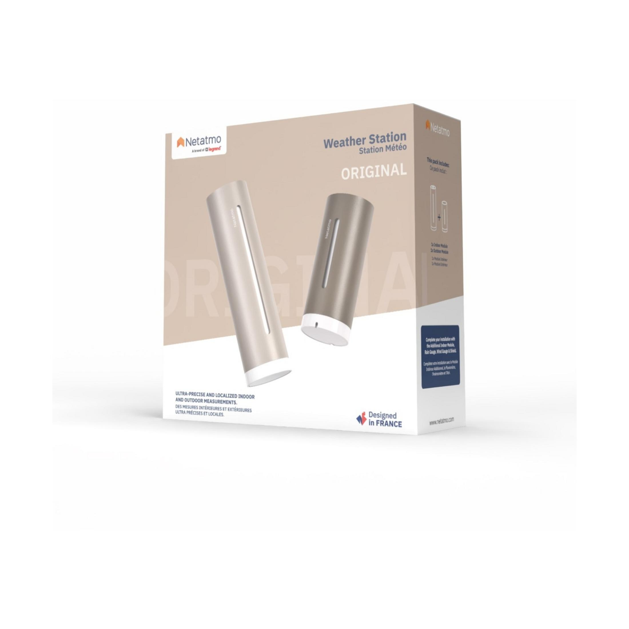 Netatmo Wetterstation Original im Karton, mit zwei Modulen.