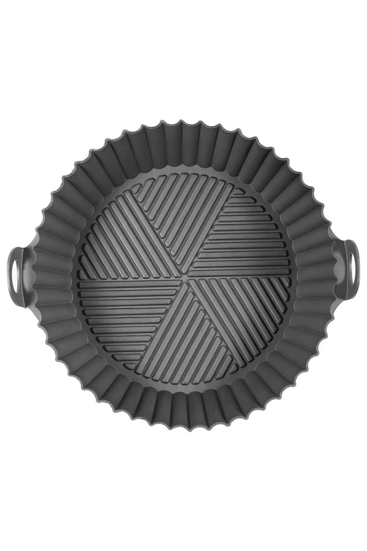KORKMAZ Airfryer Silikon Pişirme Kabı Siyah