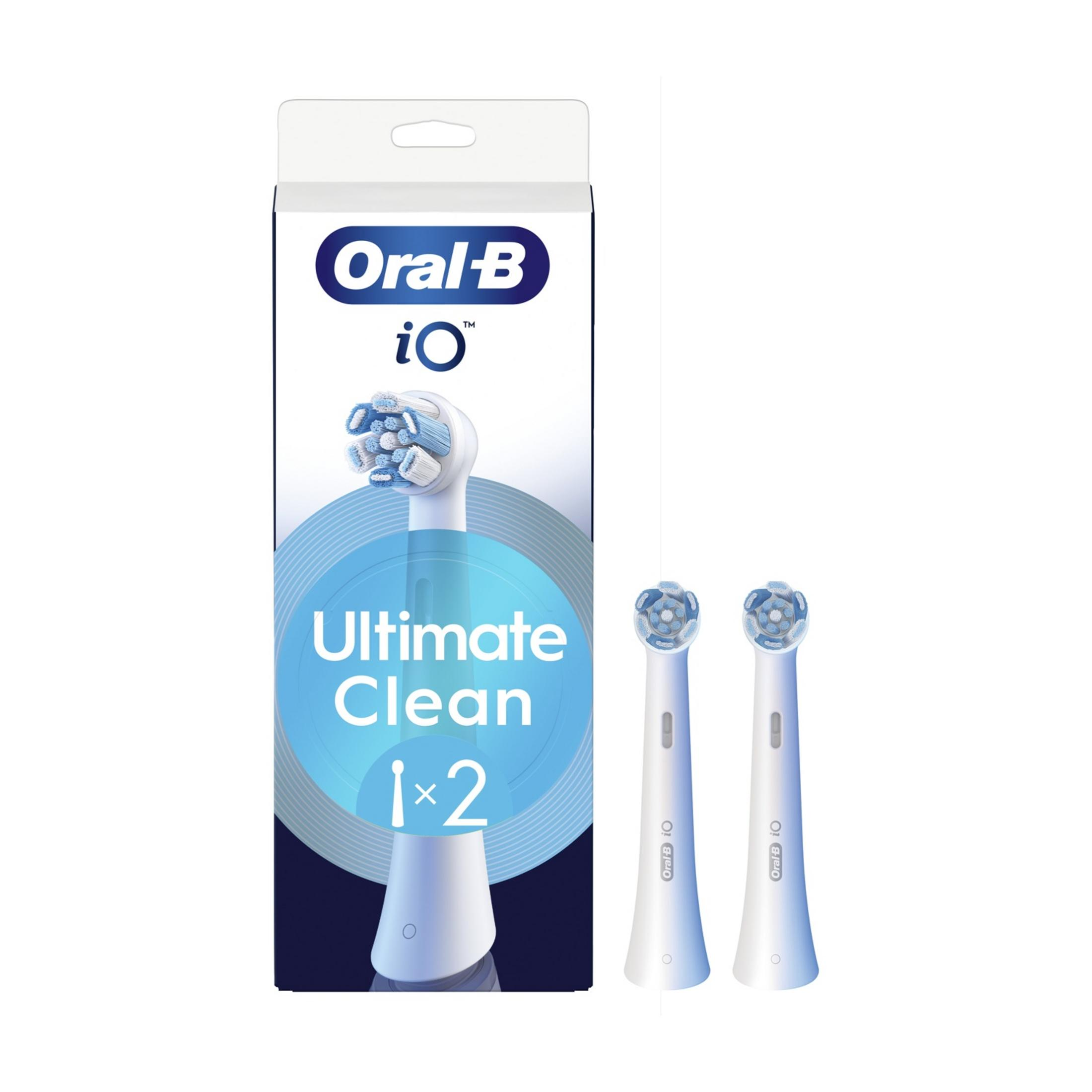 Oral-B iO Ultimate Clean Aufsteckbürsten, 2 Stück.