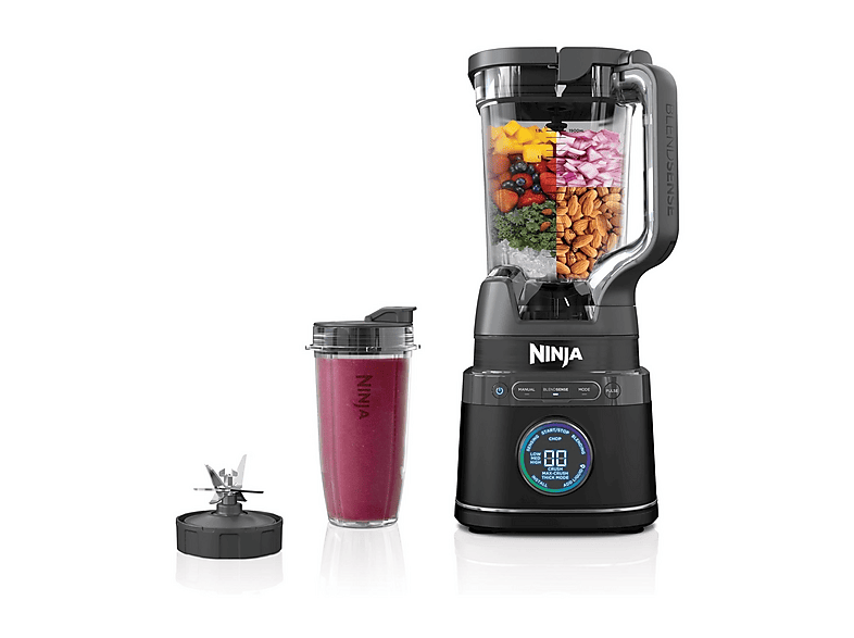 NINJA Ninja Detect 2-in-1 Blender en Smoothie Maker - BlendSense Technologie - TB301EU Blender Zwart