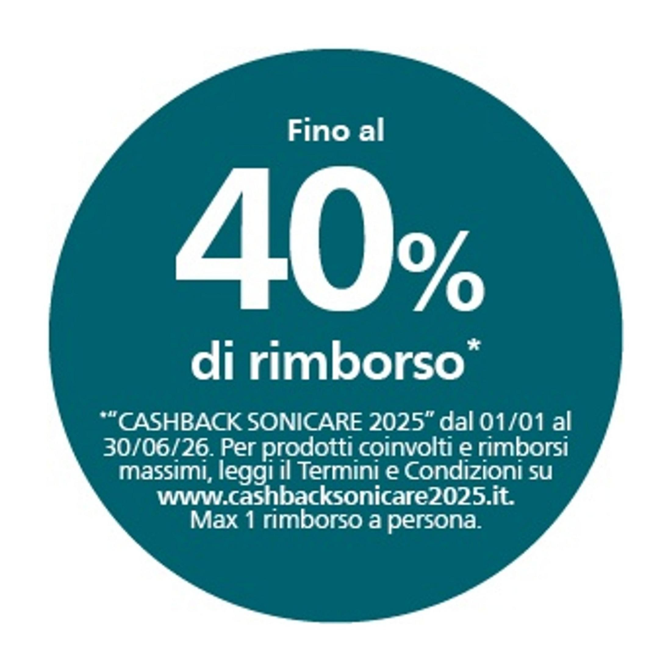 Do 40% zwrotu na produkty Sonicare do 30.06.26.