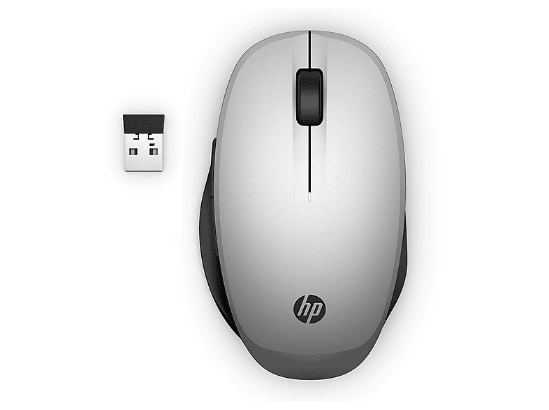 HP Dual Mode Mouse Muis Zwart, Zilver | MediaMarkt