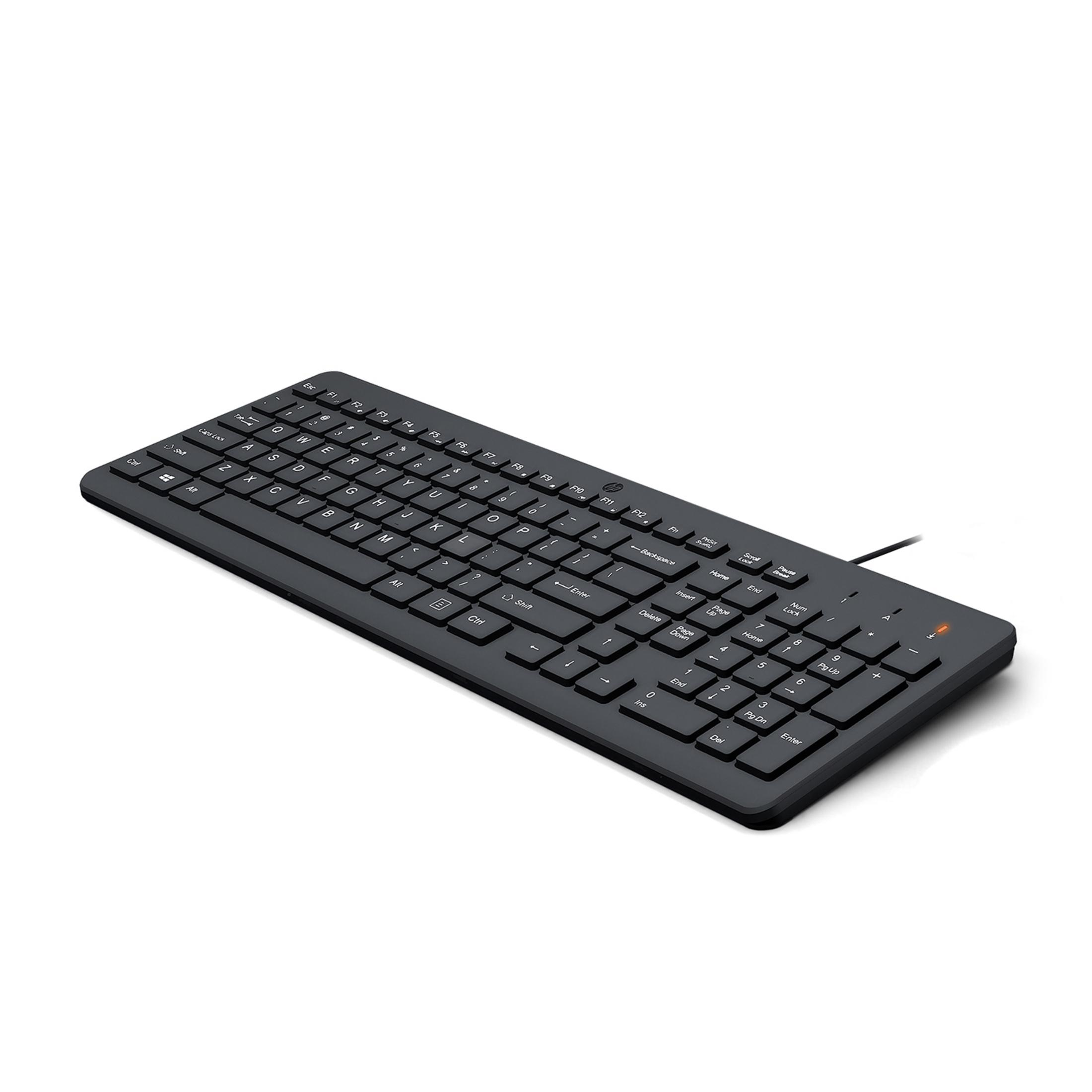 Ein schlankes schwarzes Tastatur-Layout mit QWERTZ-Tasten auf weißem Hintergrund.