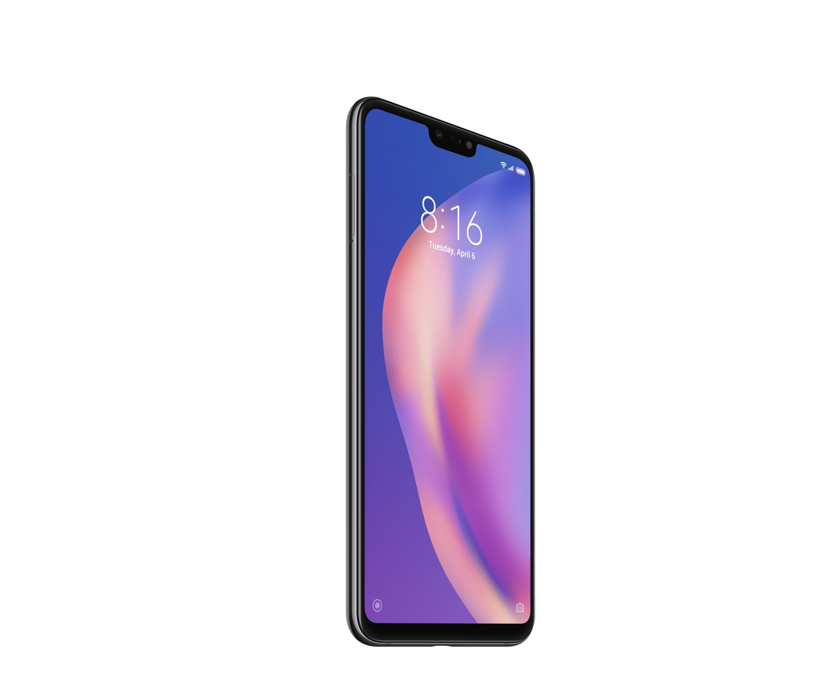 Ein dunkles Smartphone mit gesperrtem Bildschirm, zeigt 8:16 Uhr an.