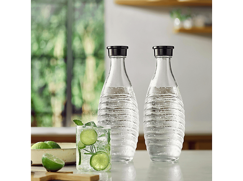 SODASTREAM 1047200490 GLASKARAFFE DUOPACK Wasserflasche Transparent