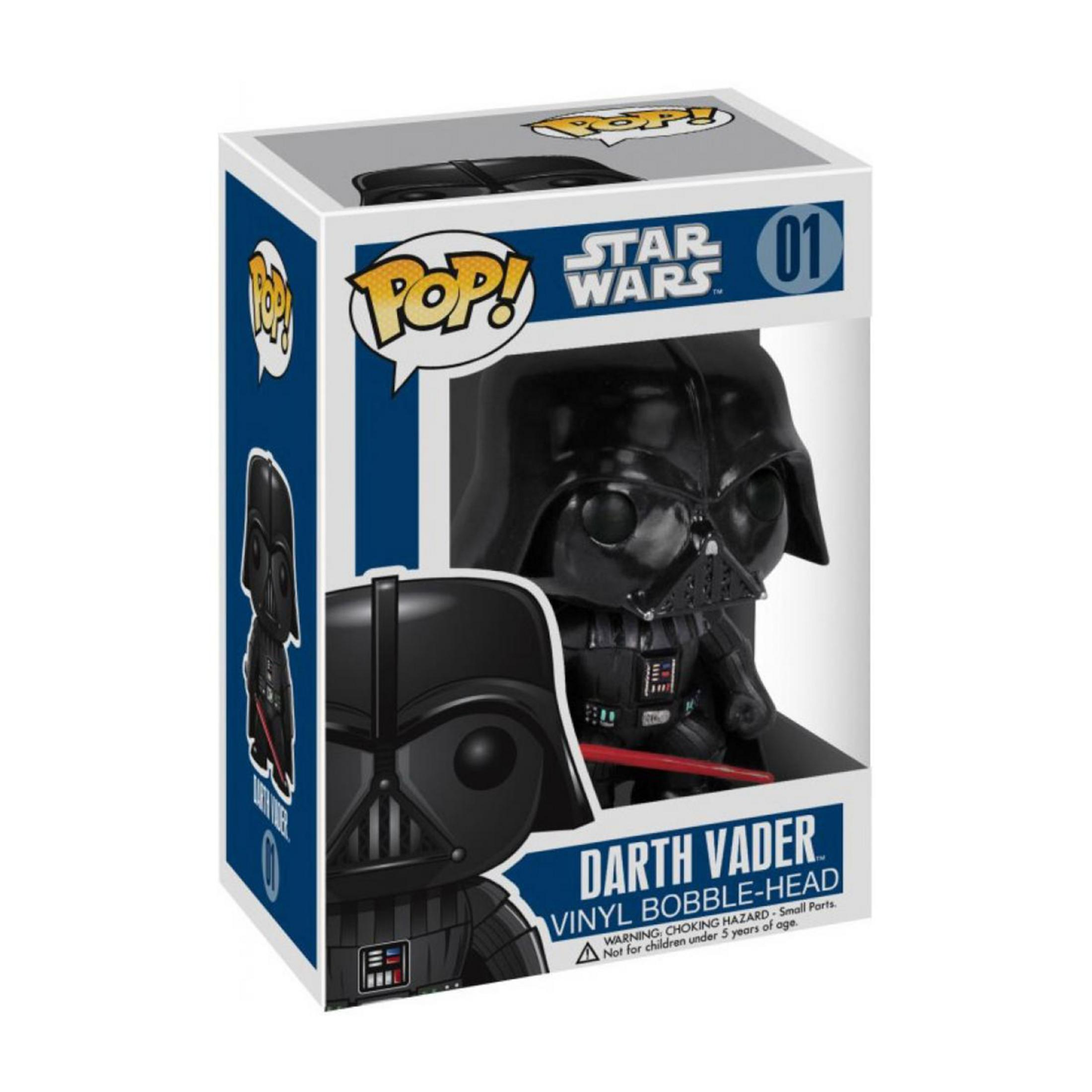 Action figure Funko Pop! Star Wars Darth Vader Bobble-Head in box.
