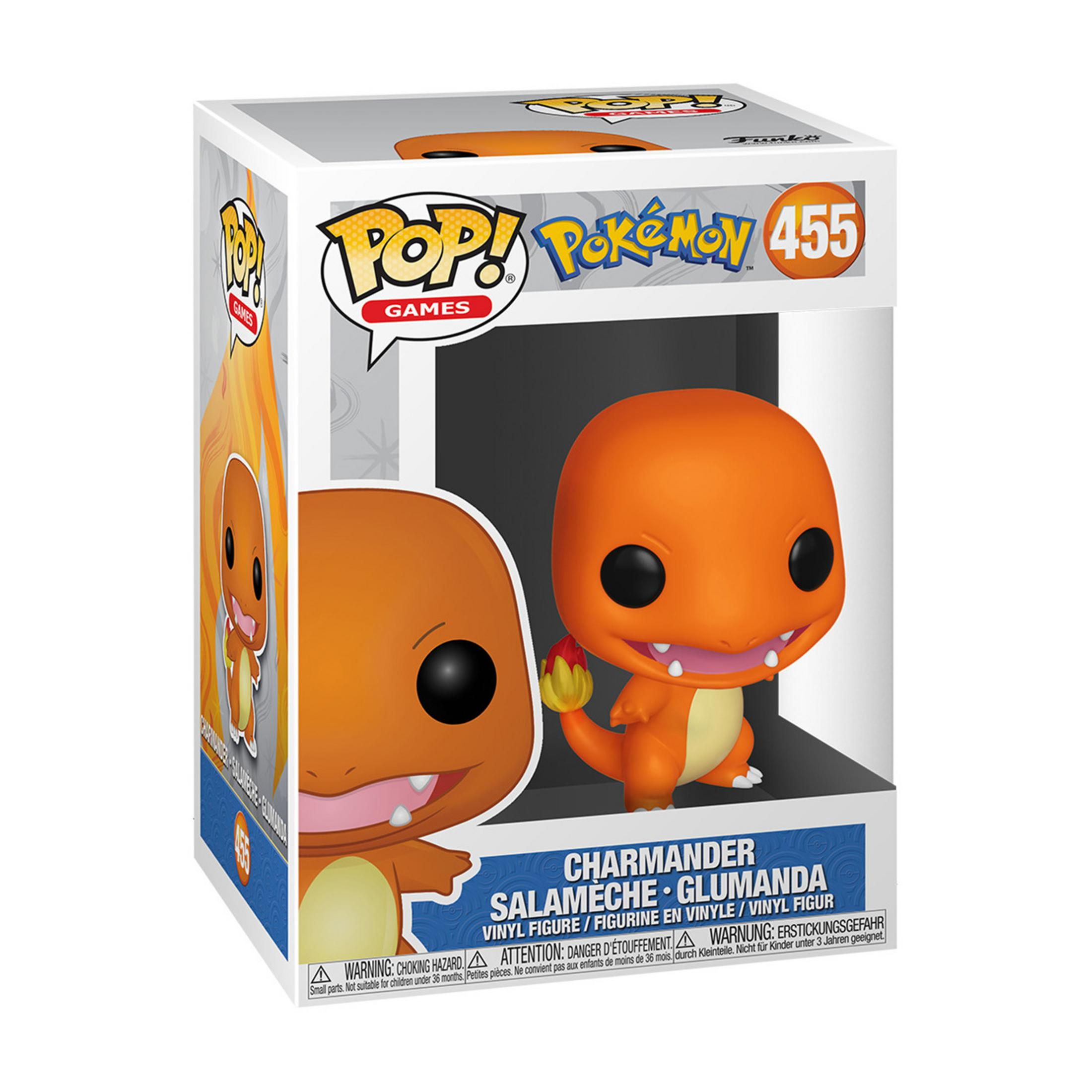 Funko Pop Charmander Figur in Verpackung. Pokémon Spielzeug.
